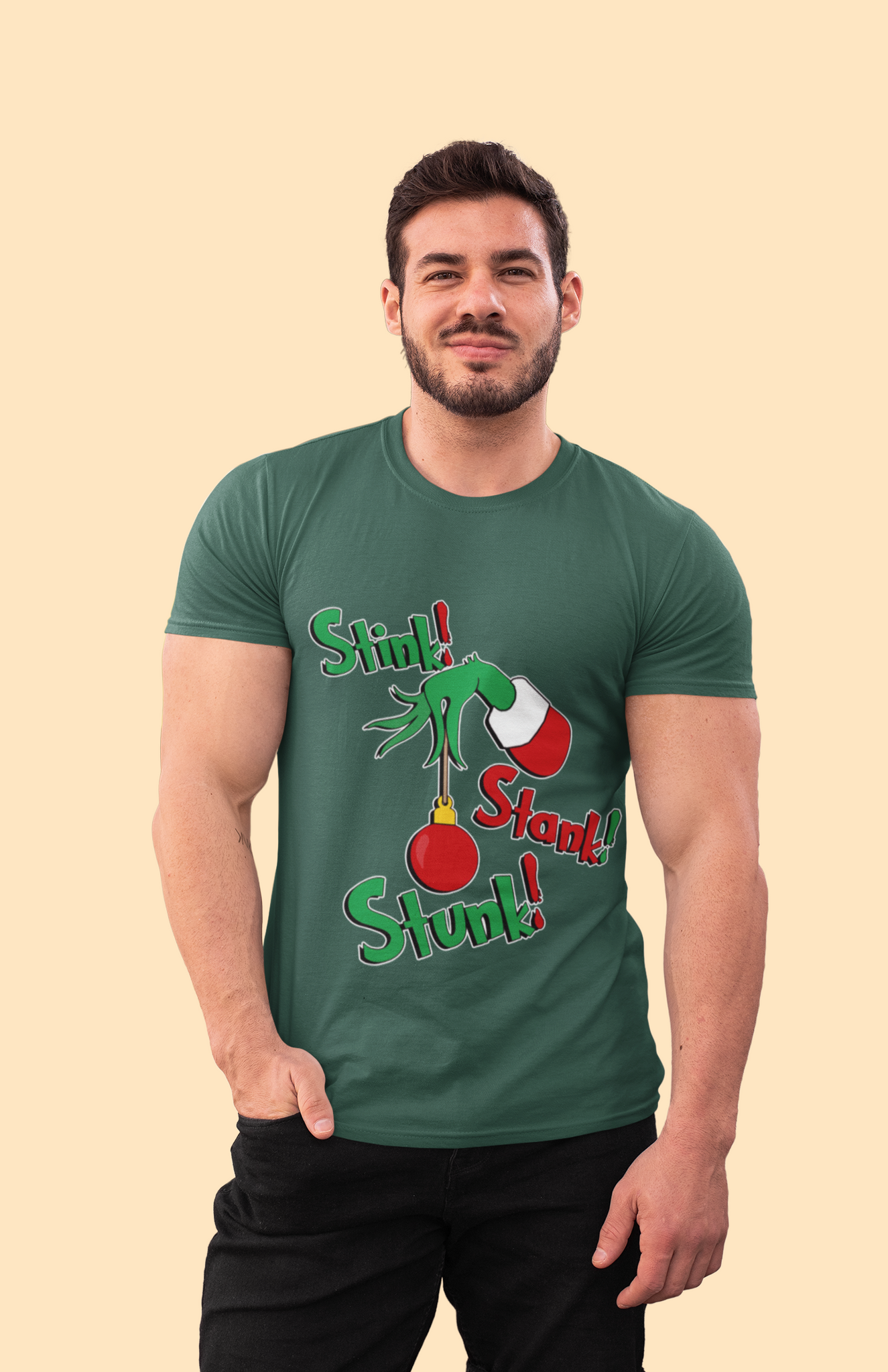 Grinch T Shirt, Stink Stank Stunk Tshirt, Grinch Hand Shirt, Christmas Movie Shirt, Christmas Gifts