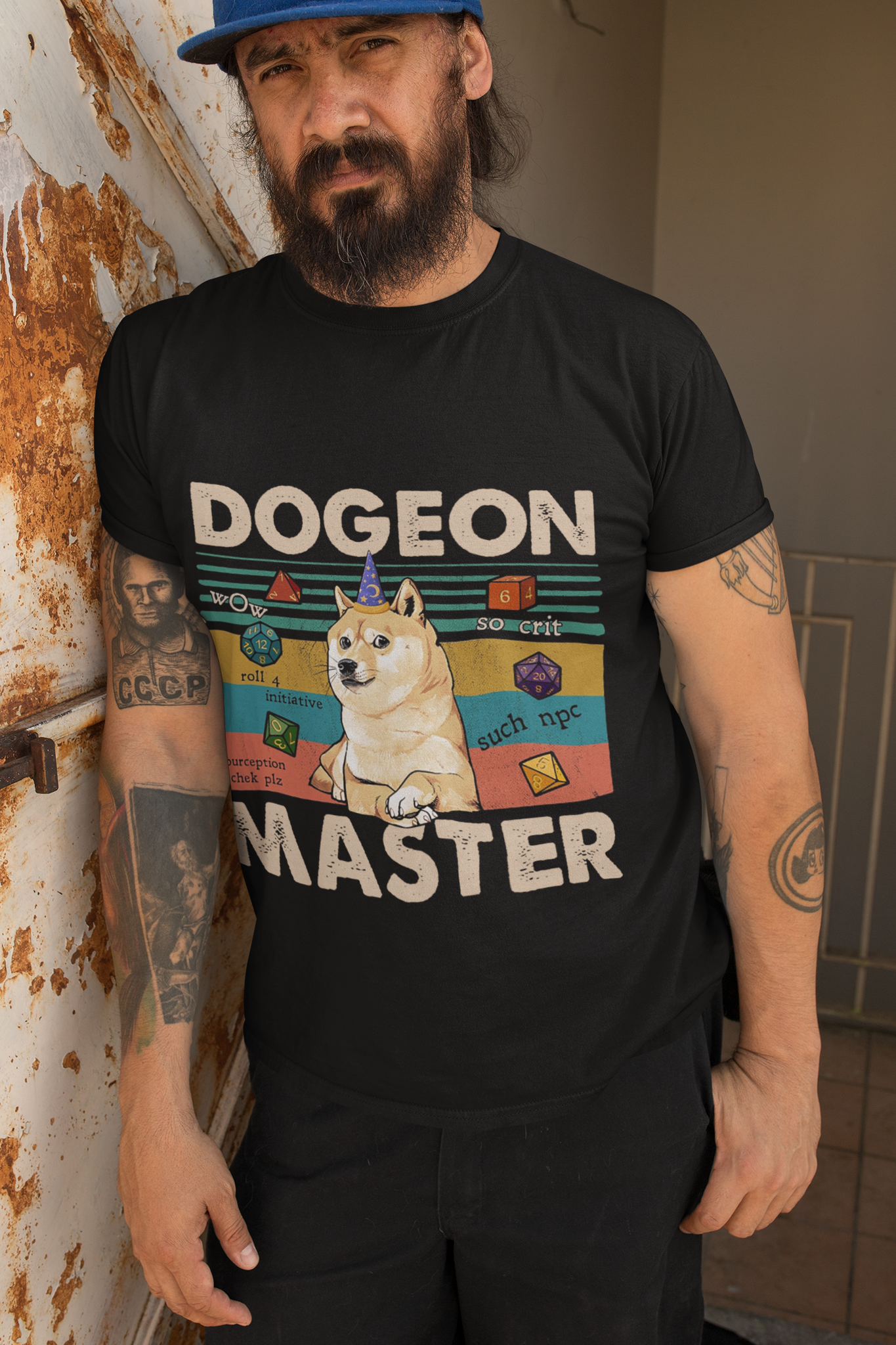 Dungeon And Dragon T Shirt, Akita Dogeon Master DND T Shirt, RPG Dice Games Tshirt