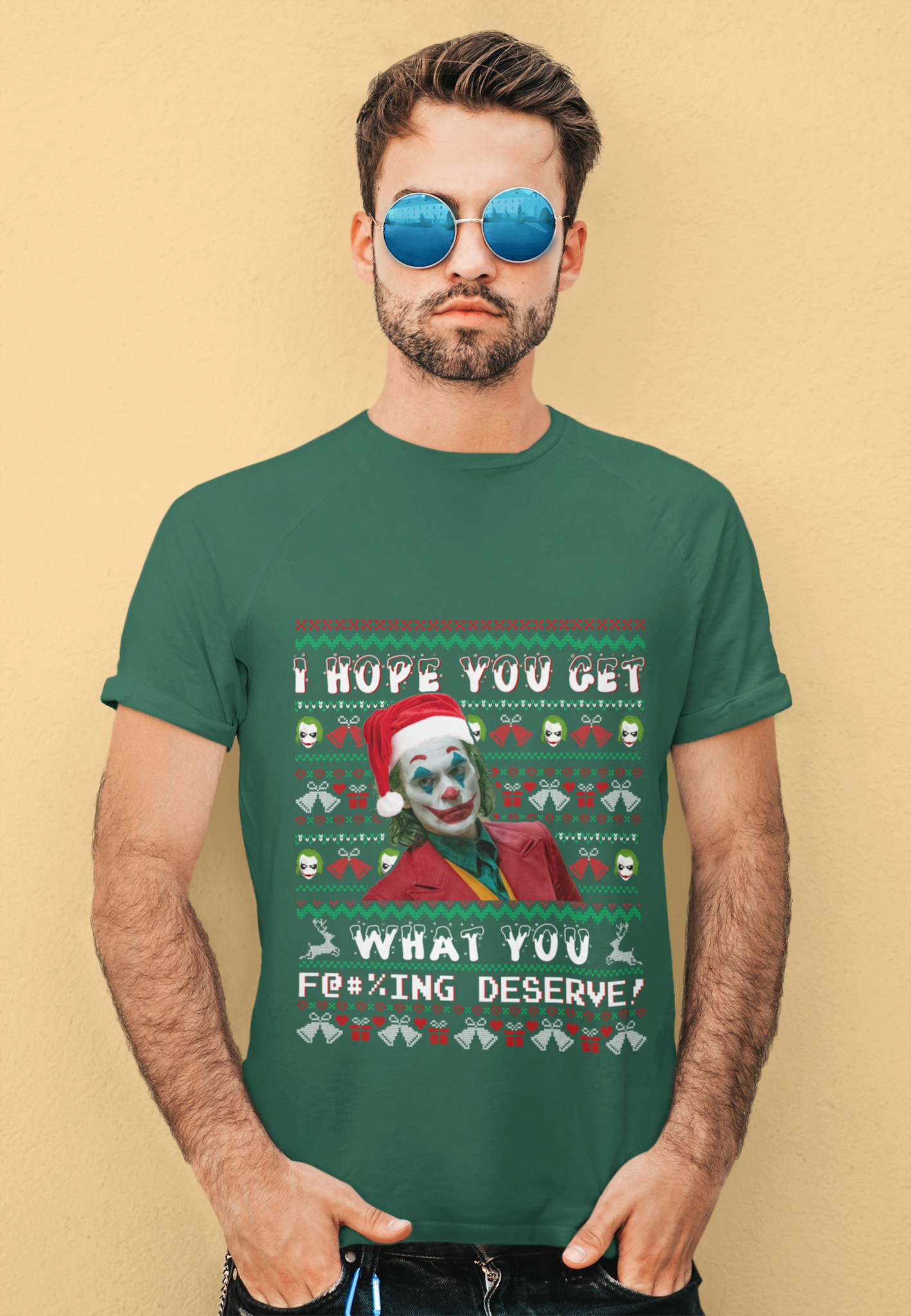 Joker Ugly Sweater Shirt, The Comedian T Shirt, I Hope You Get What You Deserve Tshirt, Halloween Gifts, Christmas Gifts