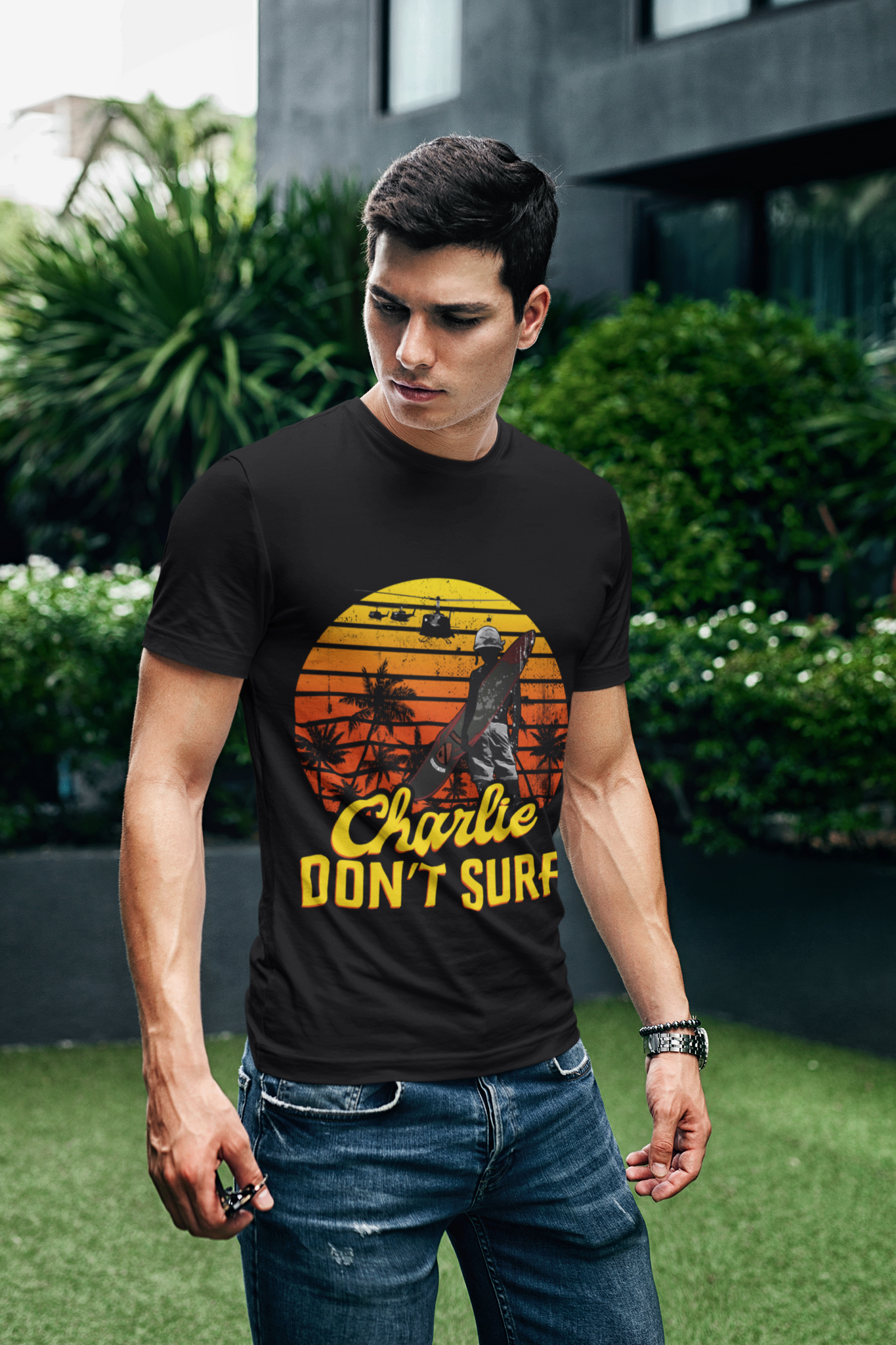 Apocalypse Now Vintage T Shirt, Charlie Dont Surf Tshirt, Bill Kilgore T Shirt