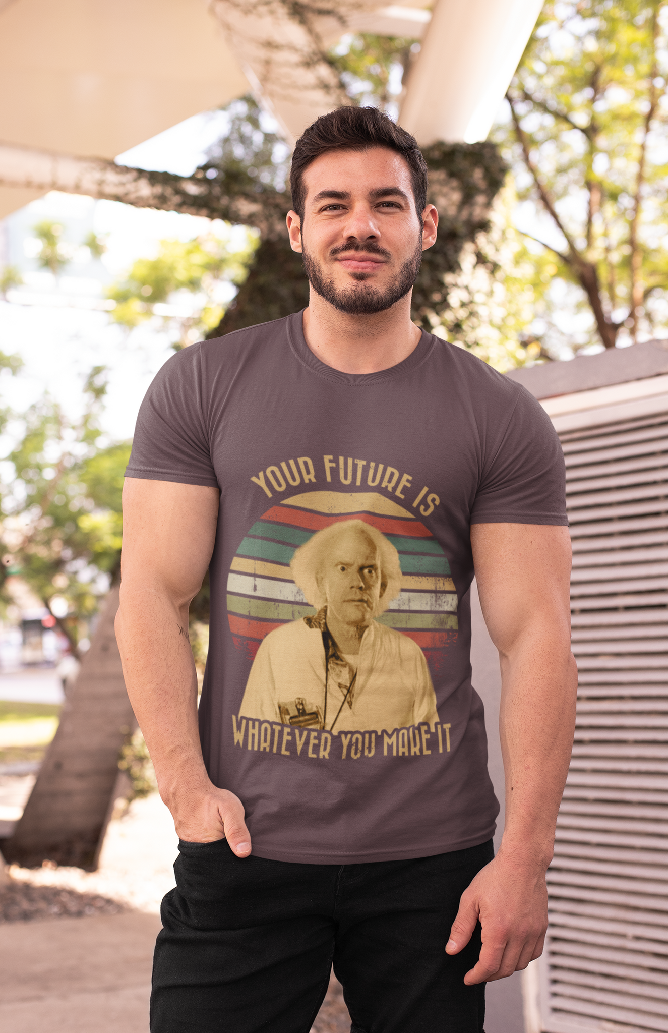 Back To The Future Vintage T Shirt, Your Future Is Whatever You Make It Tshirt, Doc Brown T Shirt