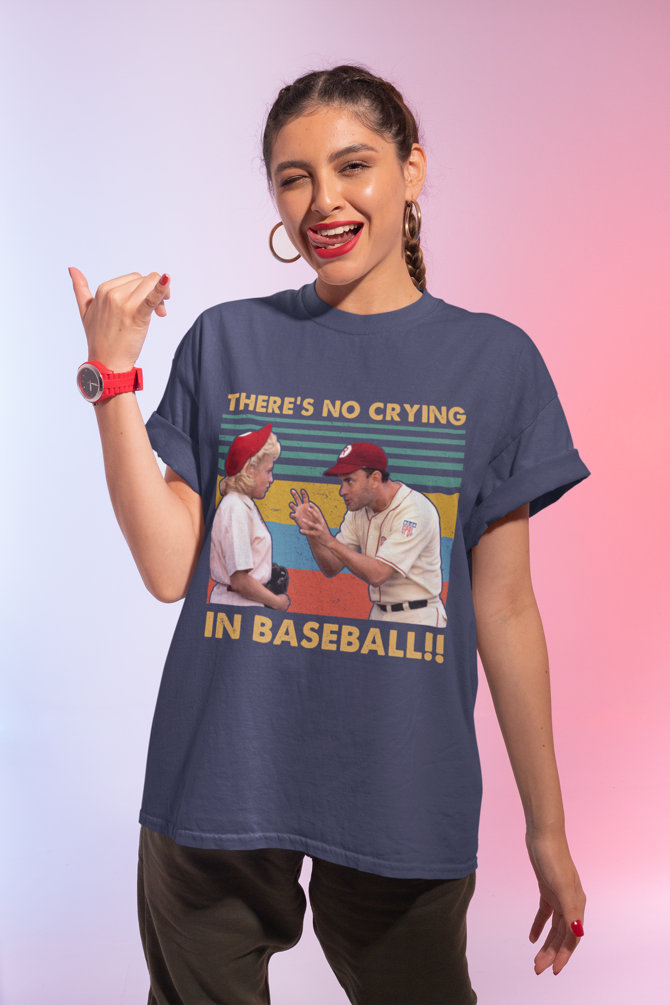 A League Of Their Own Vintage T Shirt, Evelyn Gardner Jimmy Dugan Tshirt, Theres No Crying In Baseball T Shirt