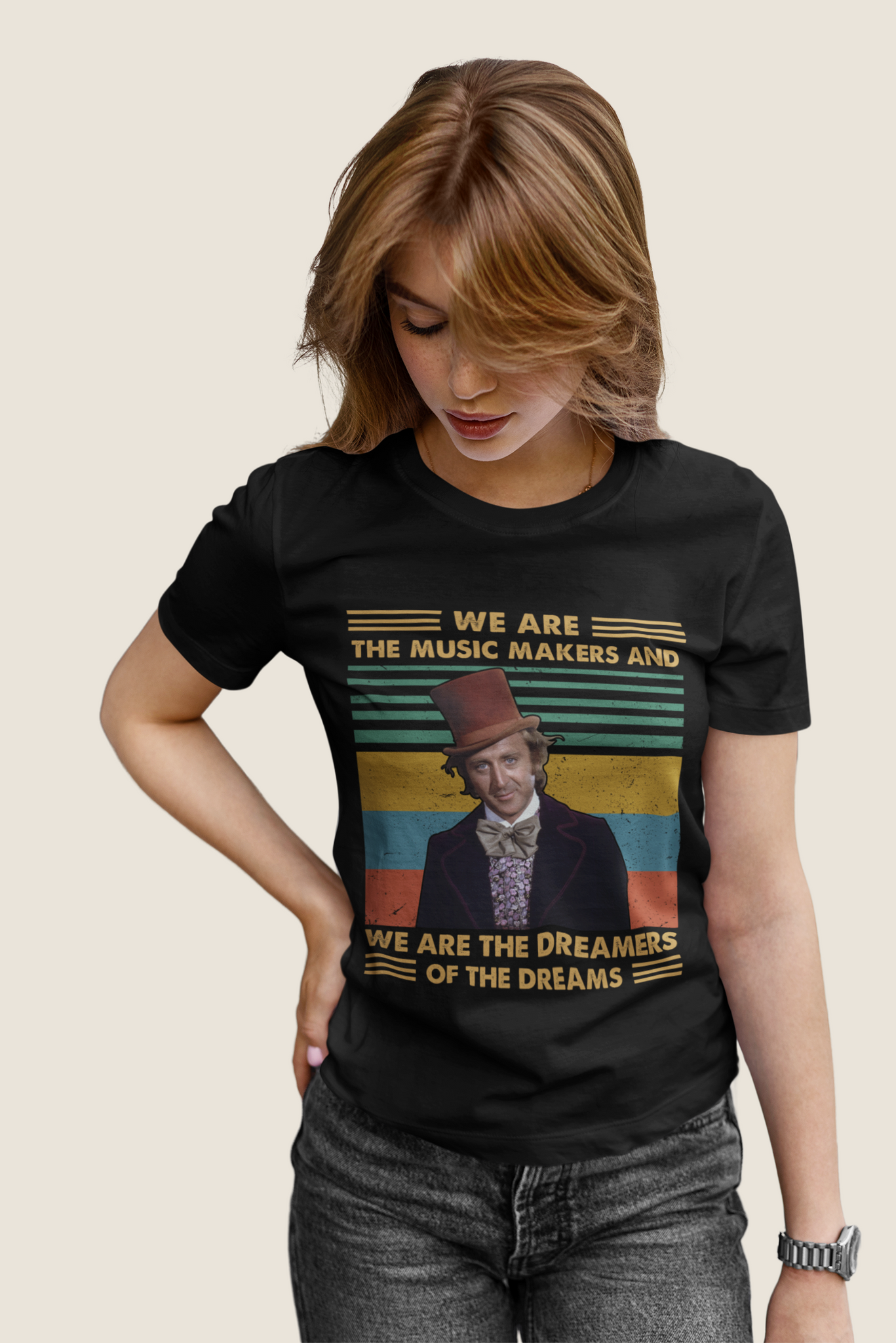 Charlie And The Chocolate Factory Vintage T Shirt, Willy Wonka T Shirt, We Are The Music Makers Tshirt