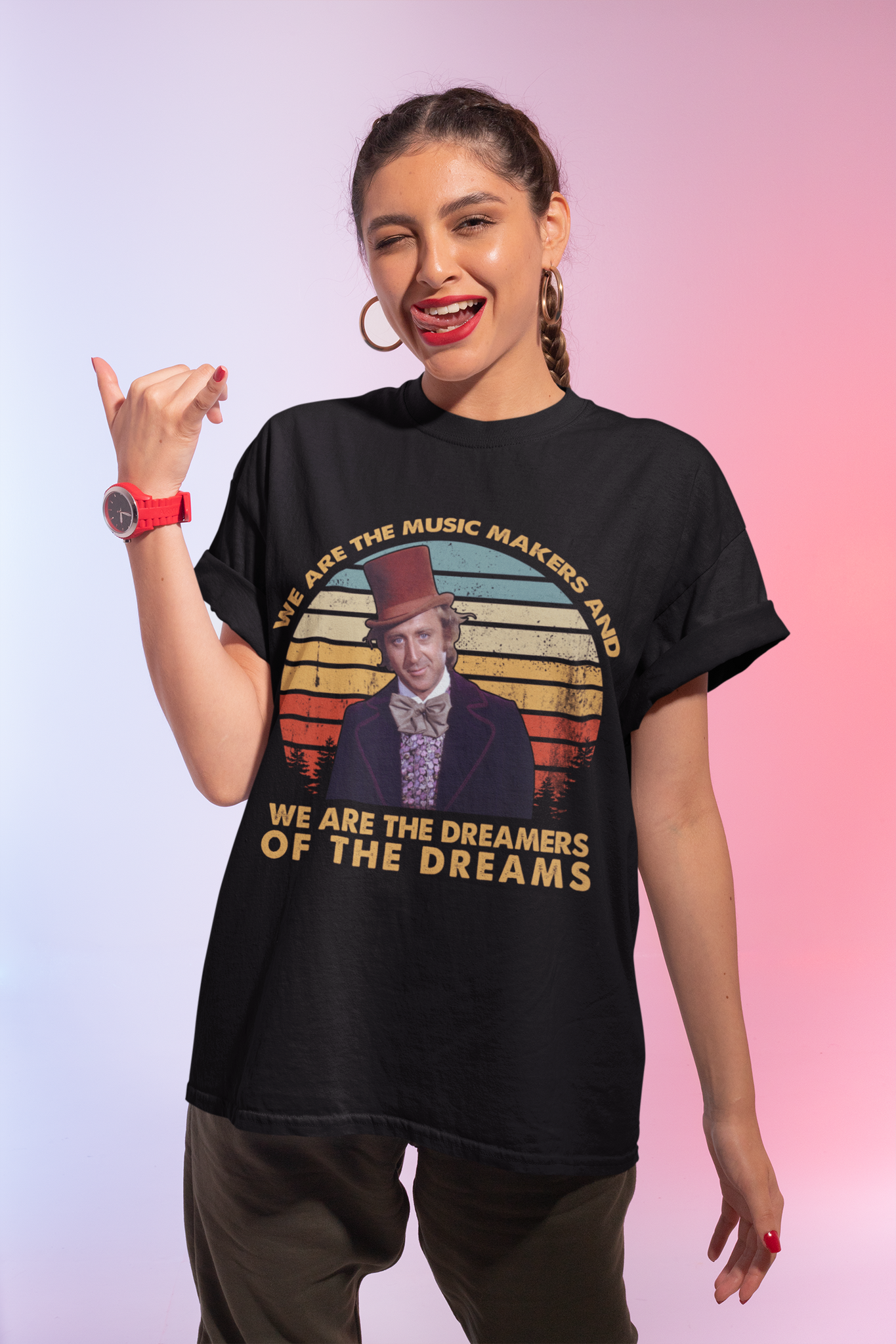 Charlie And The Chocolate Factory Vintage T Shirt, We Are The Dreamers Of The Dreams Tshirt, Willy Wonka T Shirt