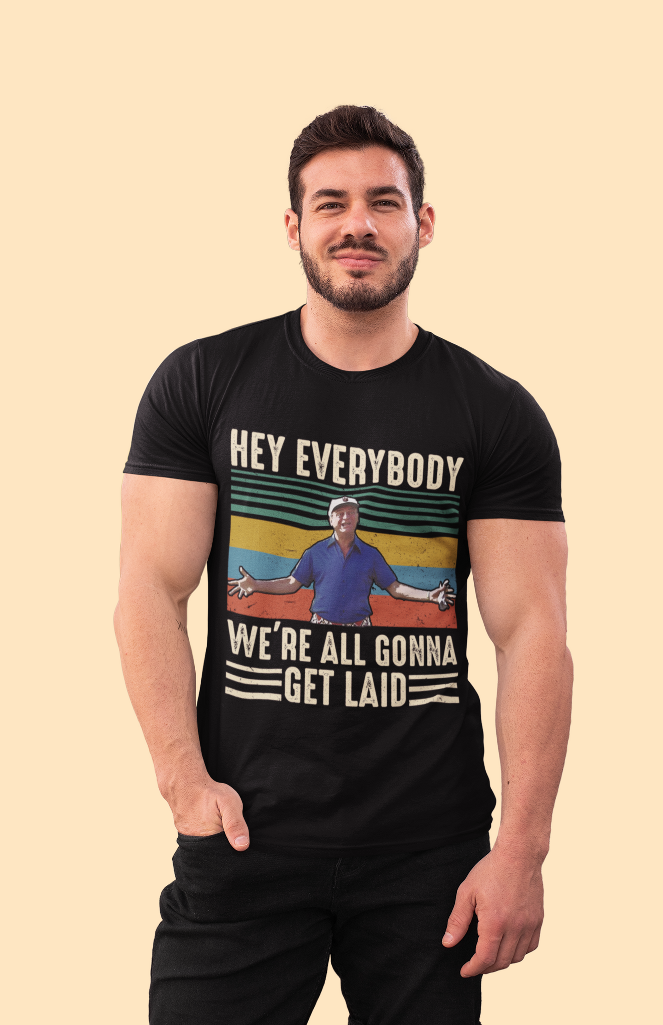 Caddyshack Vintage T Shirt, Al Czervik Tshirt, Hey Everybody Were All Gonna Get Laid T Shirt