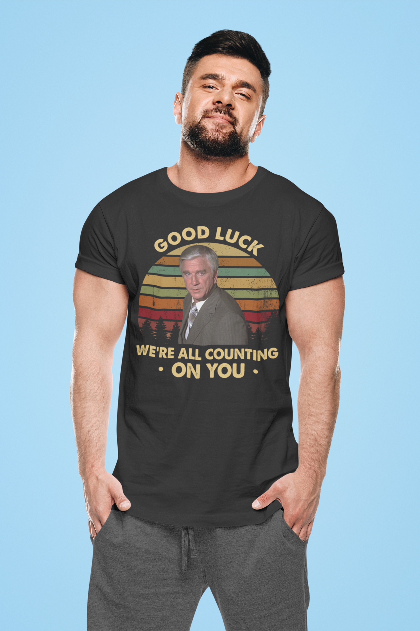 Airplane Vintage T Shirt, Dr Rumack Tshirt, Good Luck Were All Counting On You Shirt