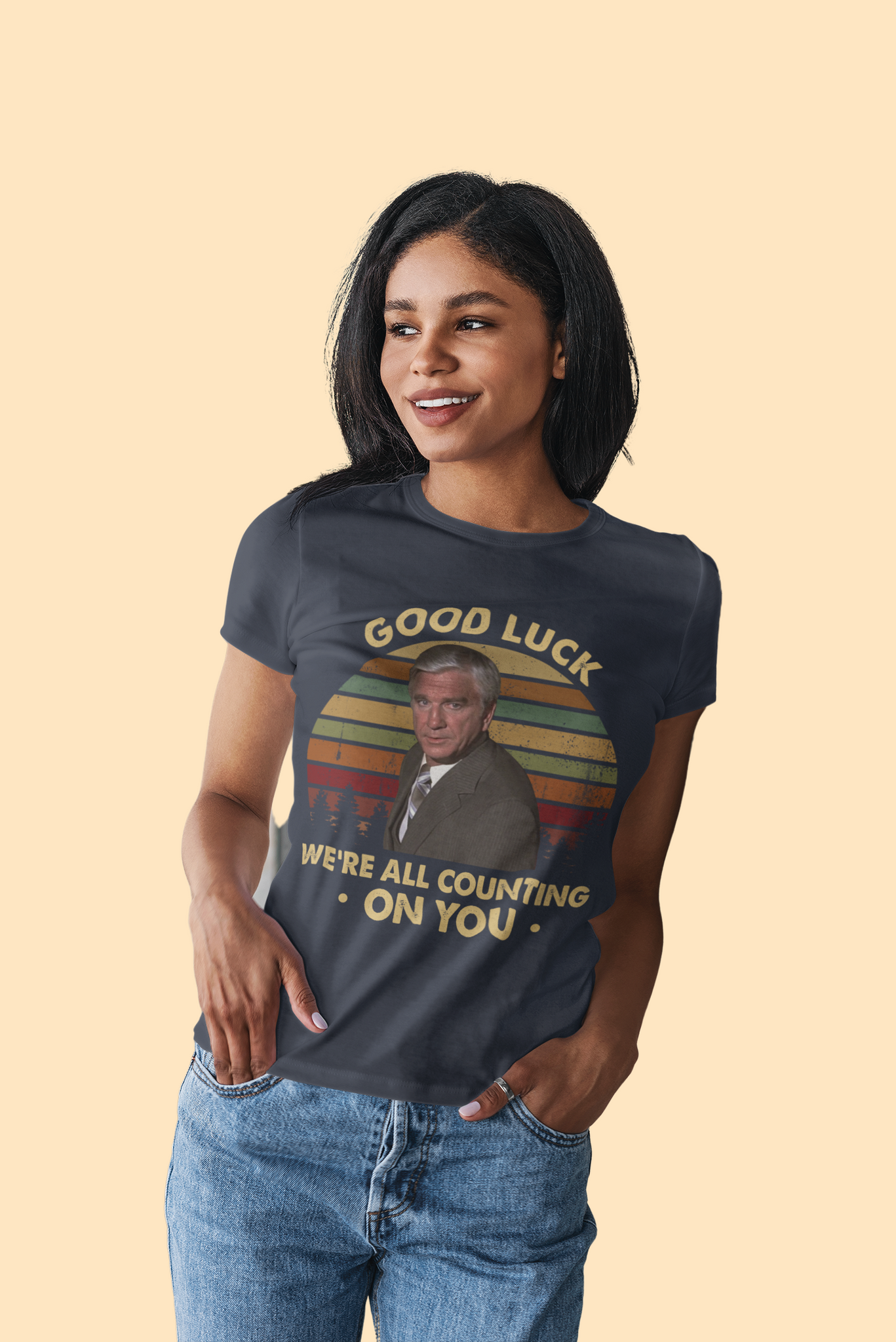 Airplane Vintage T Shirt, Dr Rumack Tshirt, Good Luck Were All Counting On You Shirt