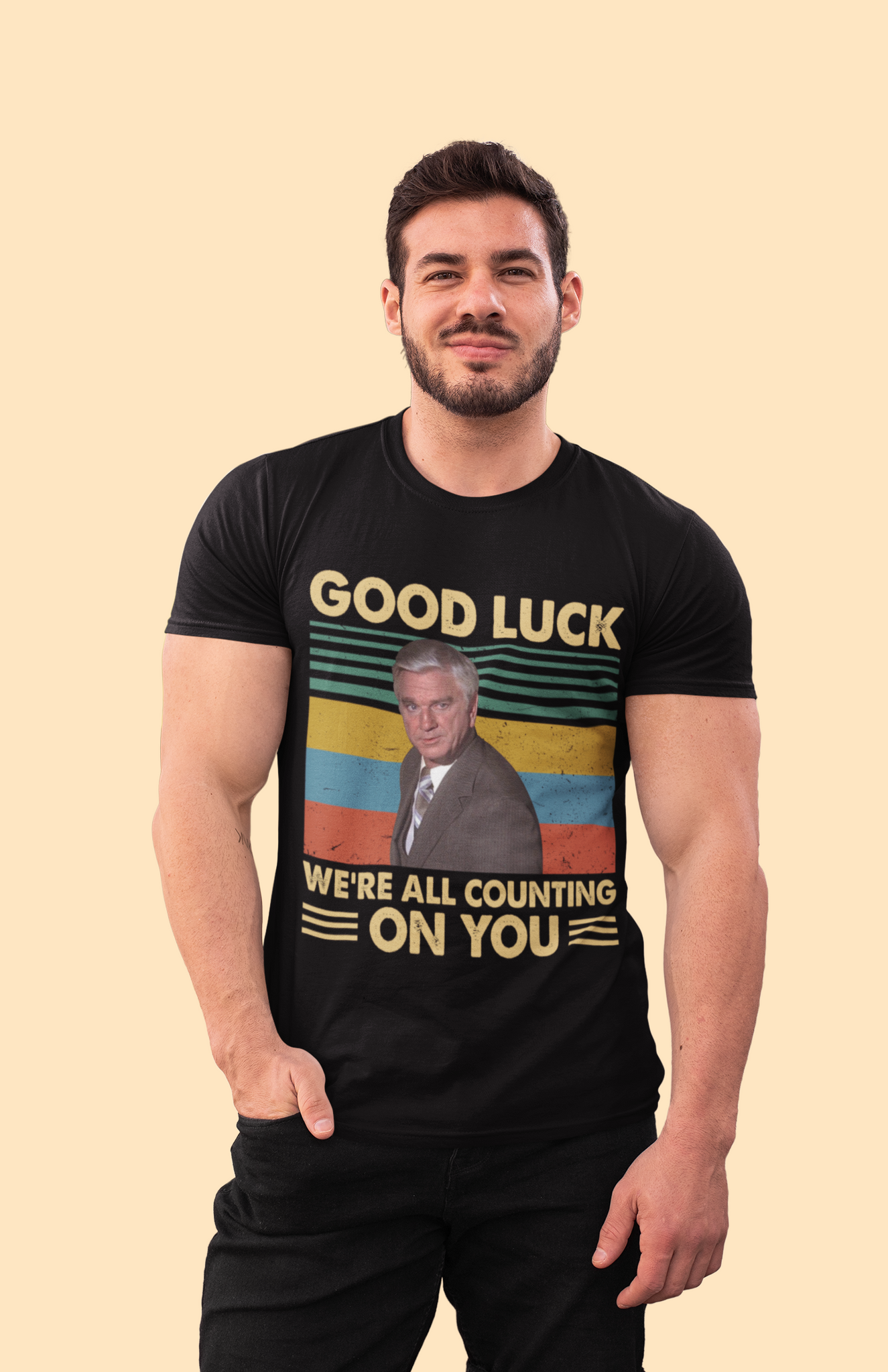 Airplane Vintage T Shirt, Dr Rumack T Shirt, Good Luck Were All Counting On You Tshirt