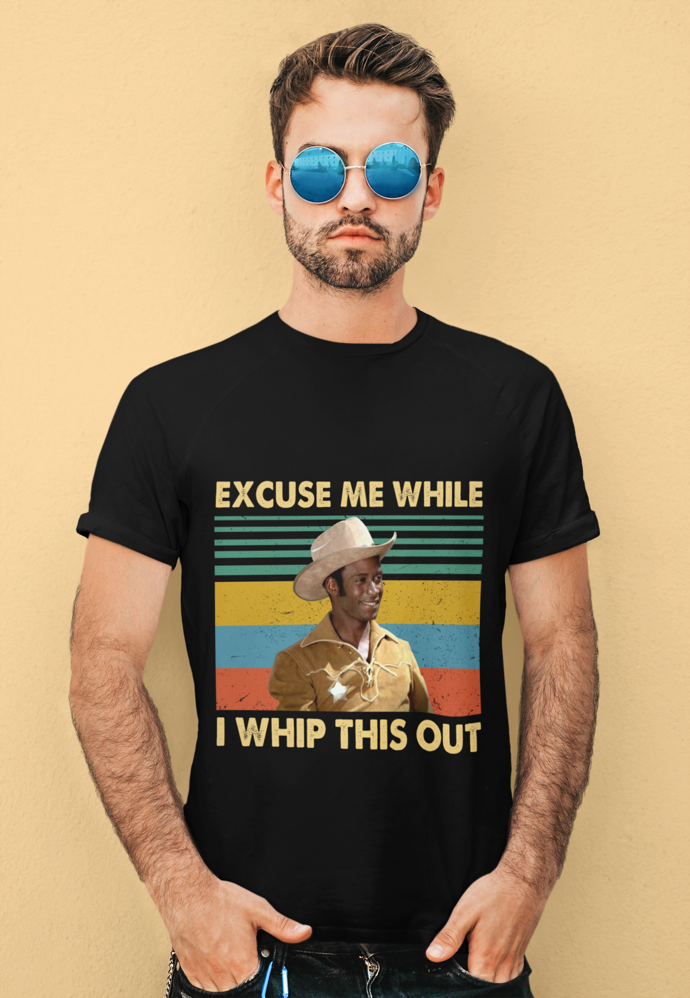 Blazing Saddles Vintage T Shirt, Excuse Me While I Whip This Out T Shirt, Bart Tshirt