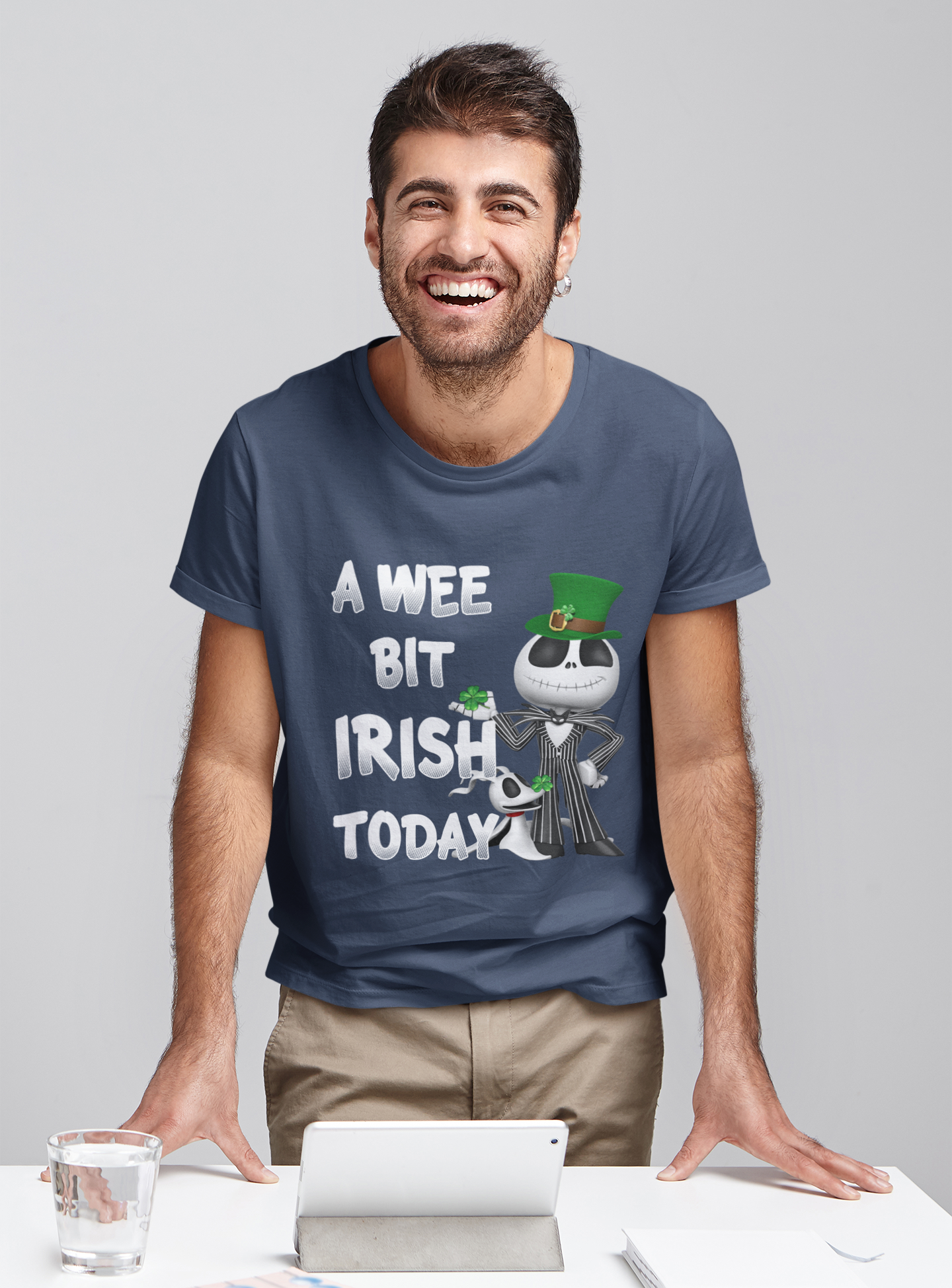 Nightmare Before Christmas T Shirt, Jack Skellington Zero T Shirt, A Wee Bit Irish Today Tshirt, St Patricks Day Gifts