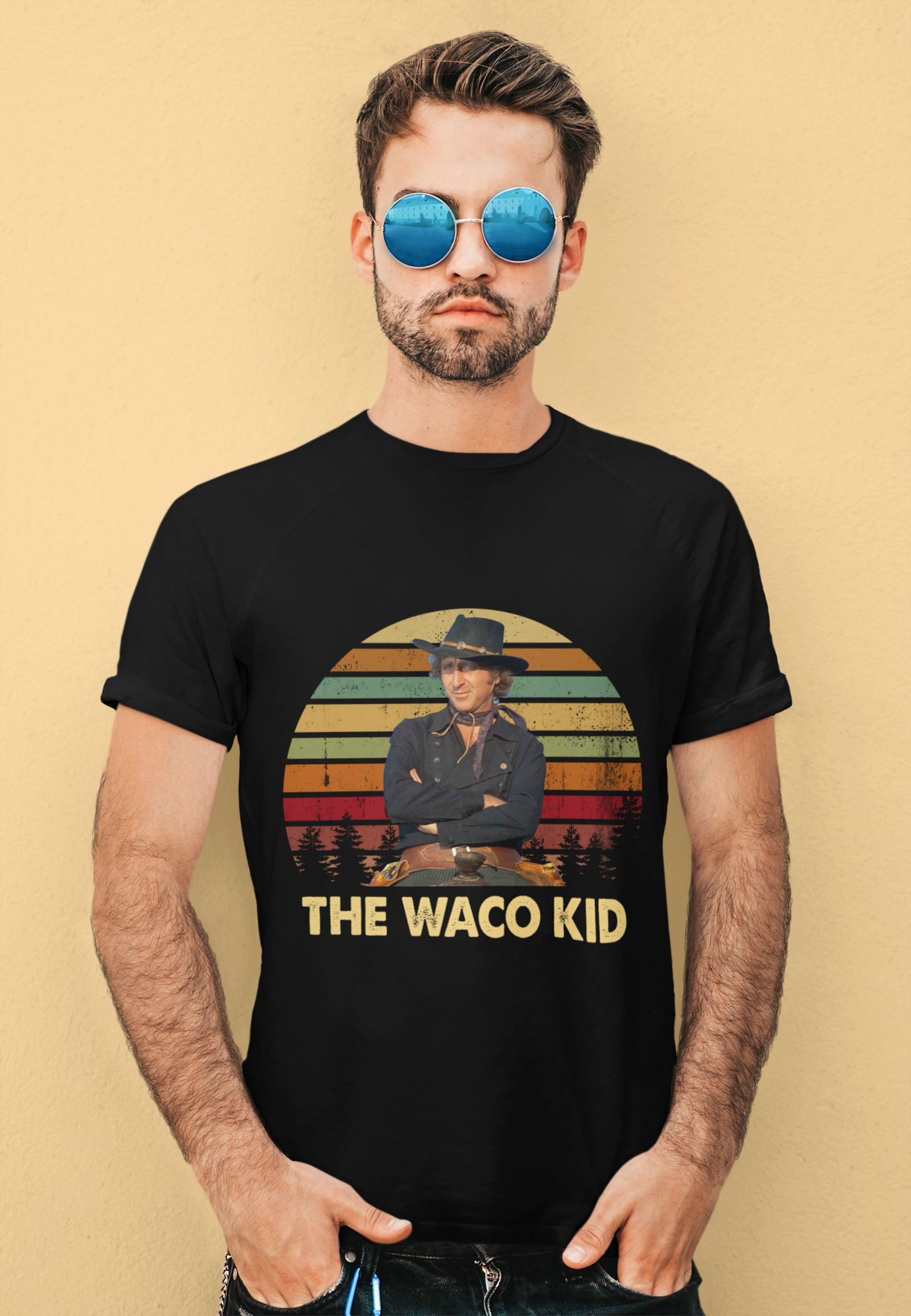 Blazing Saddles Movie T Shirt, Jim T Shirt, The Waco Kid Tshirt