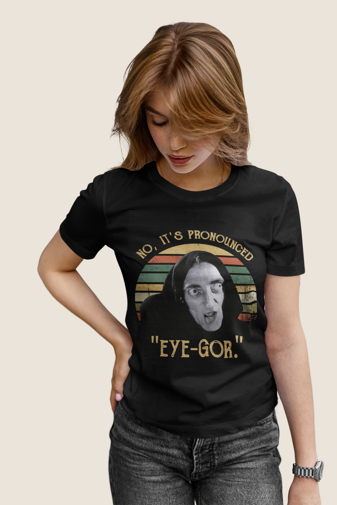 Young Frankenstein Vintage T Shirt, No Its Pronounced Eye Gor Tshirt, Igor T Shirt, Halloween Gifts