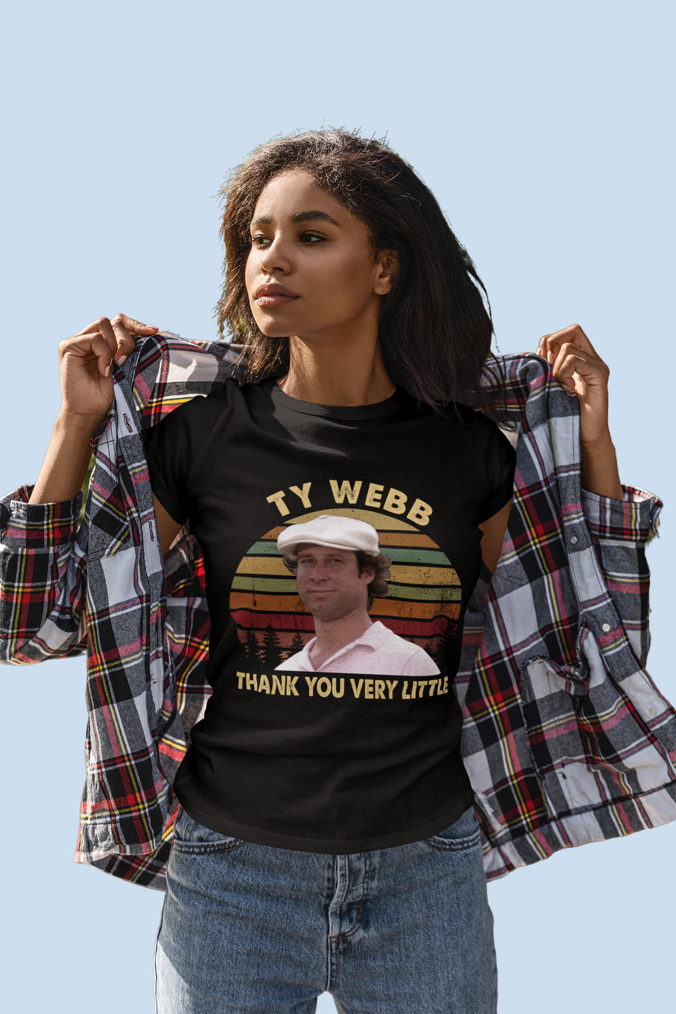 Caddyshack Vintage T Shirt, Ty Webb T Shirt, Ty Webb Thank You Very Little Tshirt