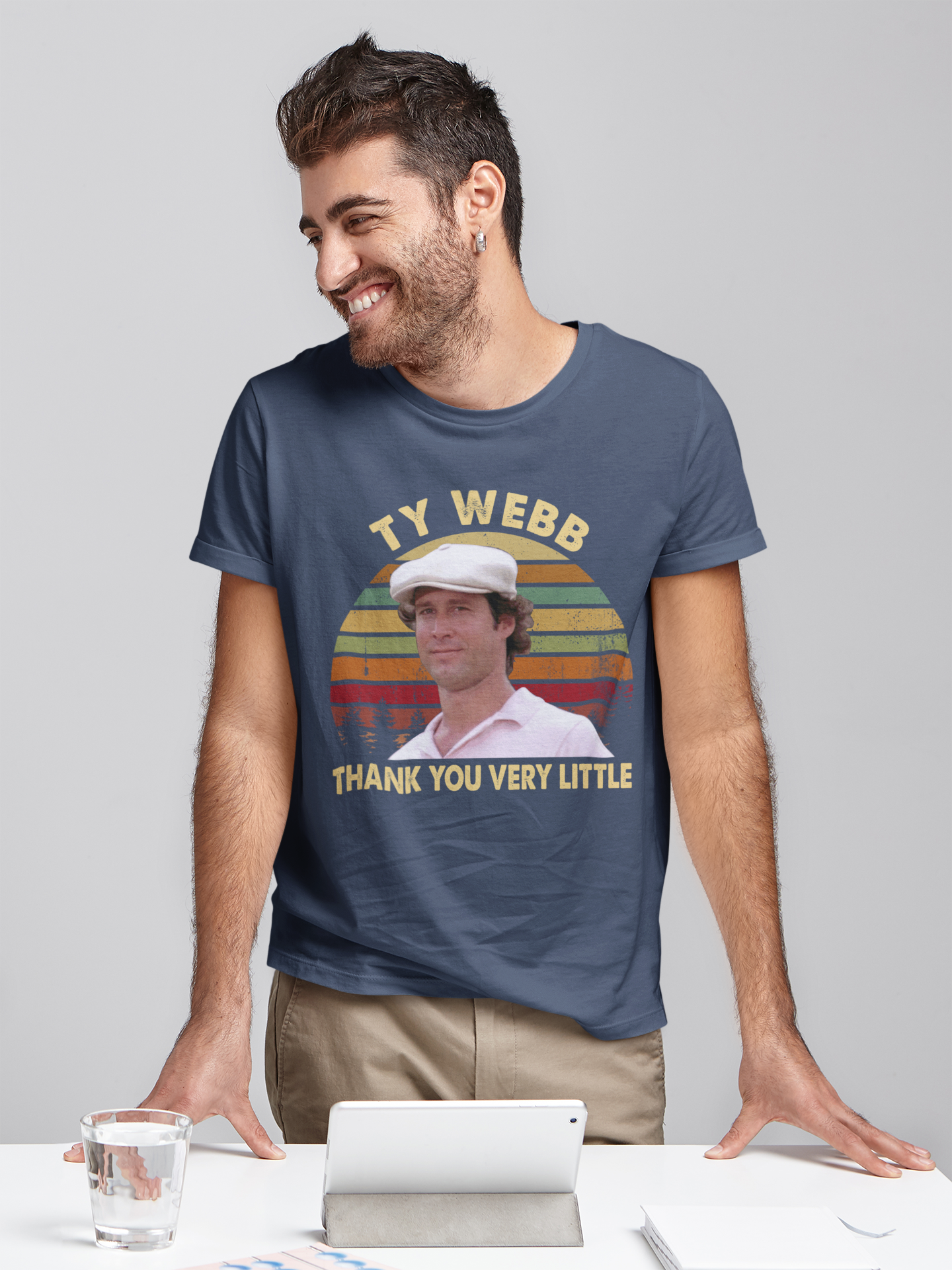 Caddyshack Vintage T Shirt, Ty Webb T Shirt, Ty Webb Thank You Very Little Tshirt