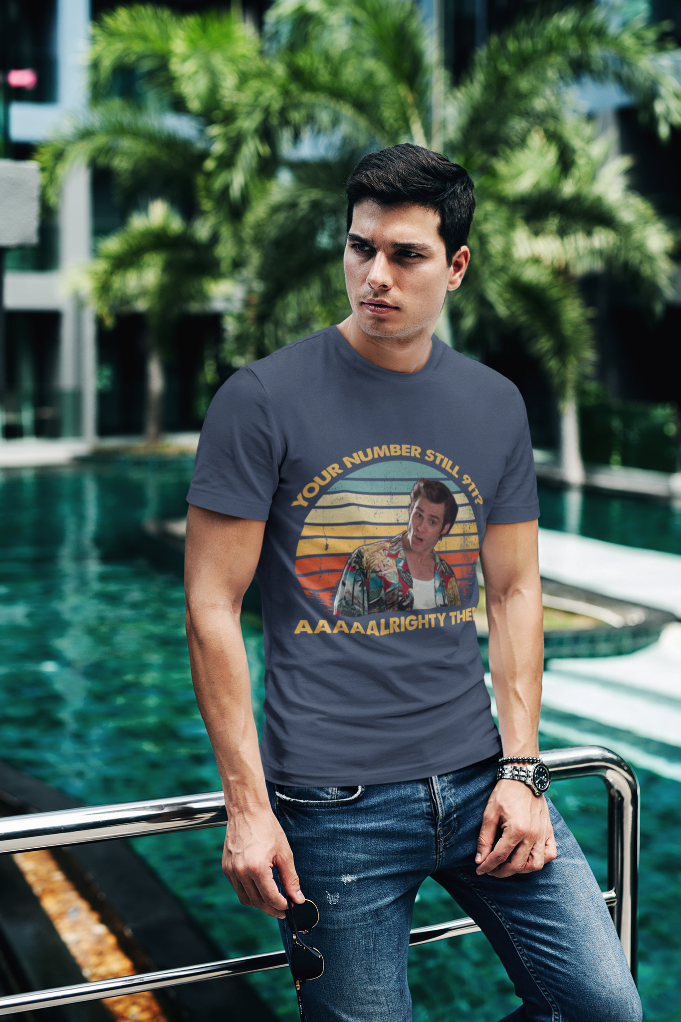 Ace Ventura Pet Detective Vintage T Shirt, Ace Ventura T Shirt, Your Number Still 911 Alrighty Then Tshirt