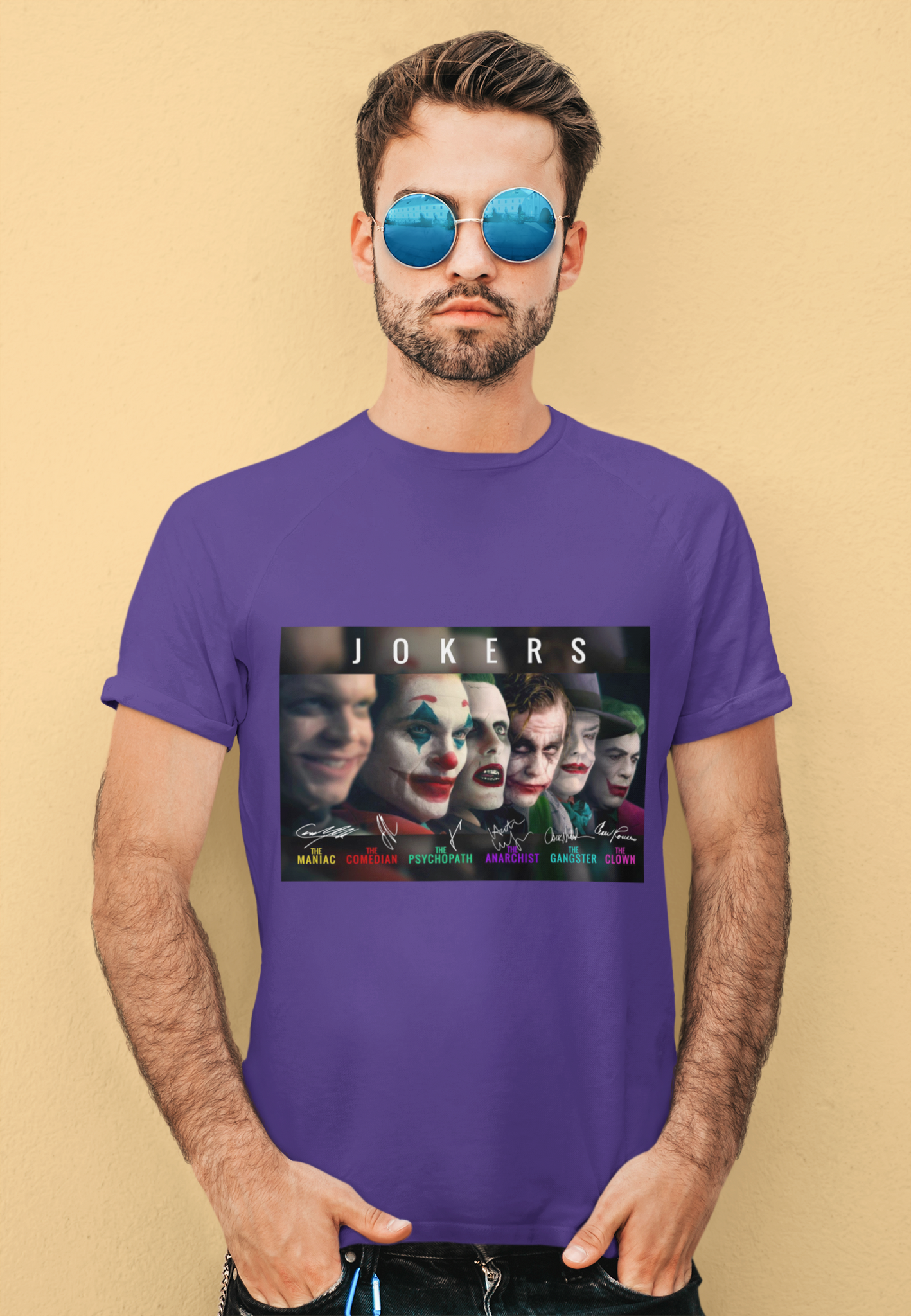 Joker T Shirt, Jokers The Maniac Comedian Psychopath Anarchist Clown Gangster T Shirt, Halloween Gifts
