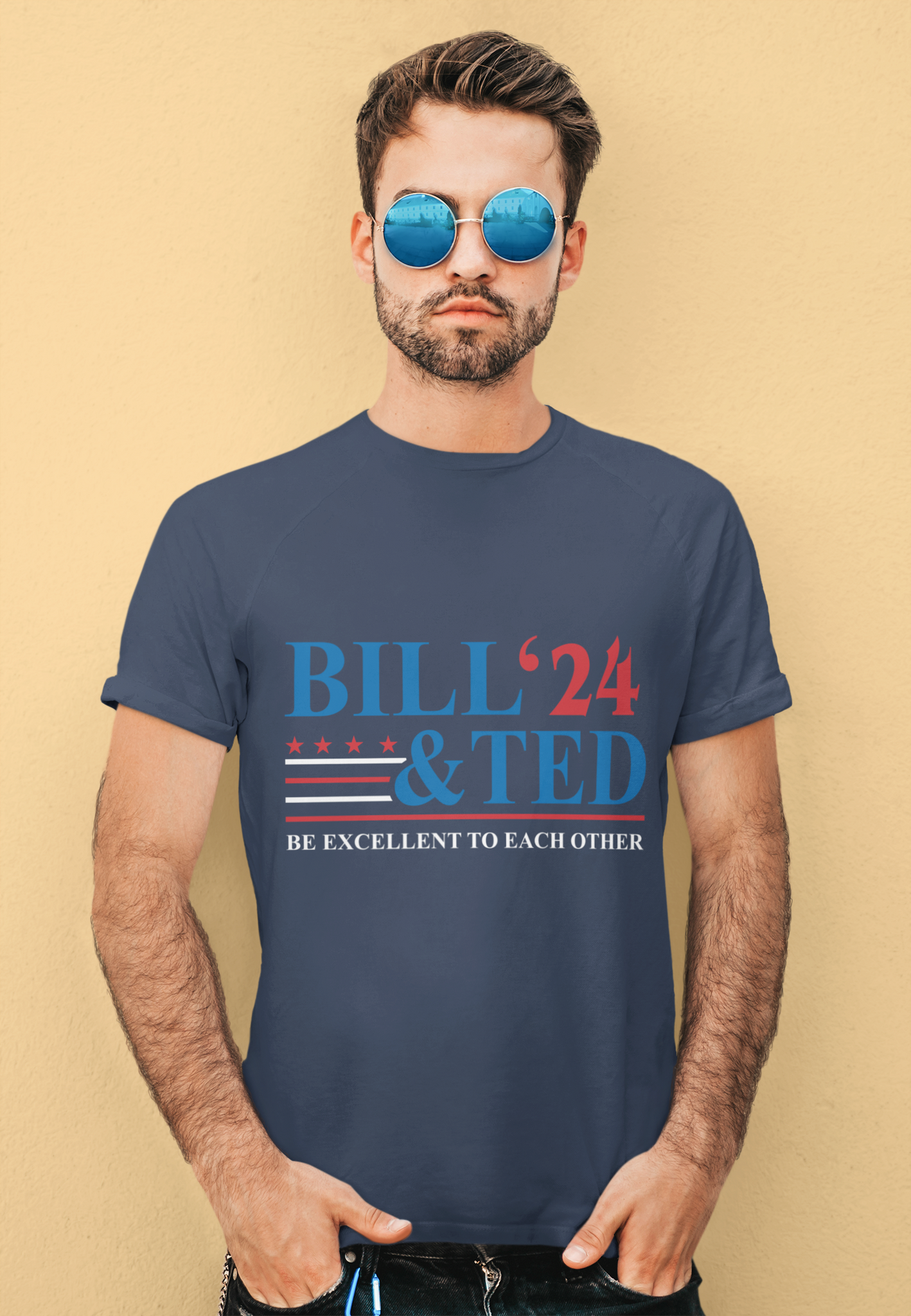 Bill And Teds Excellent Adventure Shirt, 2024 President Election Shirt, Bill Ted Be Excellent To Each Other Shirt