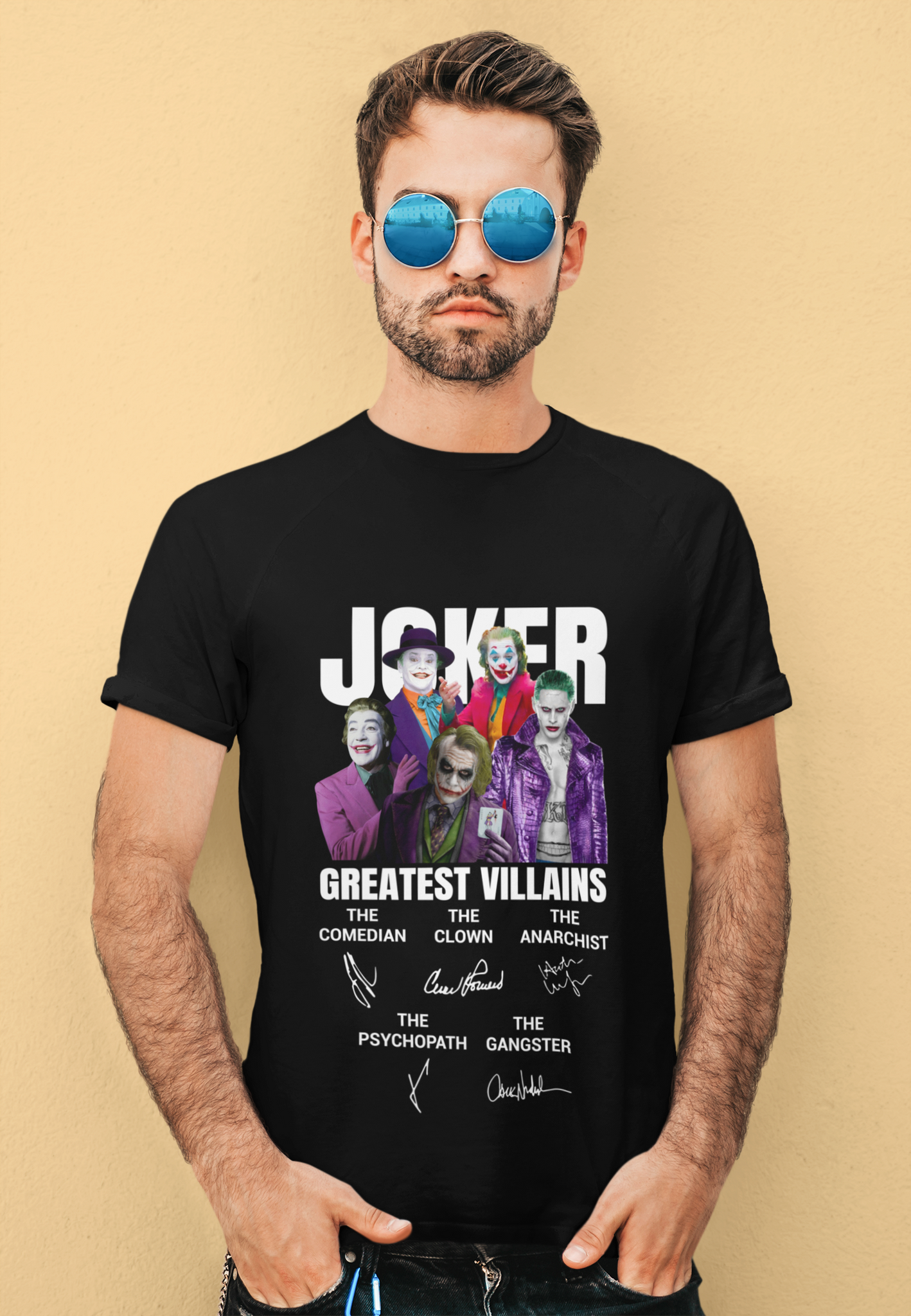 Joker T Shirt, Jokers The Maniac Comedian Psychopath Anarchist Clown T Shirt, Joker Greatest Villains Tshirt, Halloween Gifts