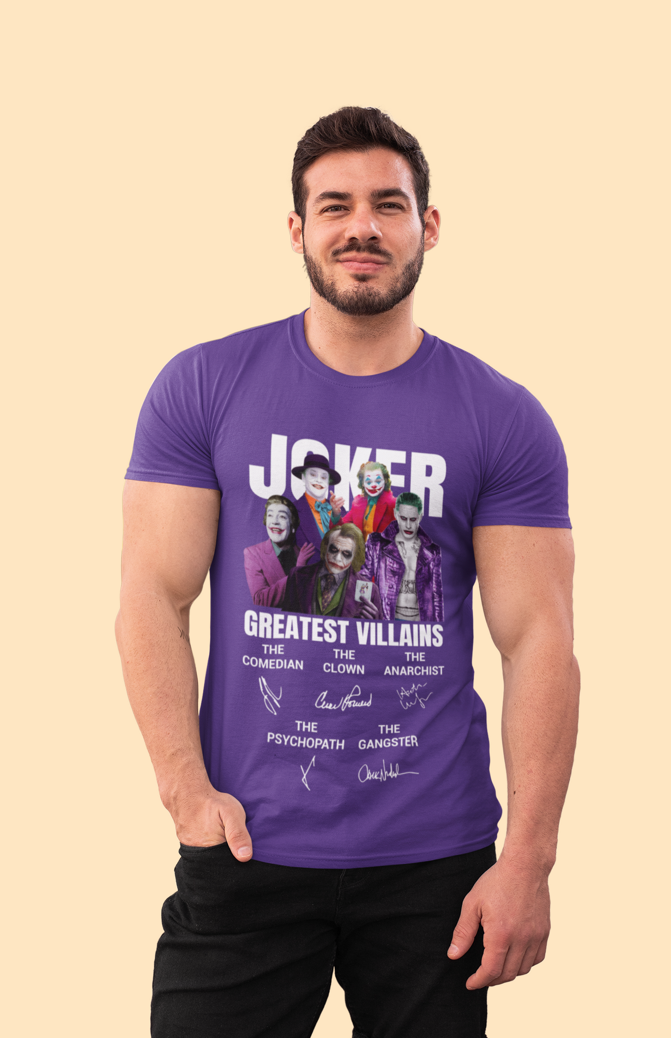 Joker T Shirt, The Maniac Comedian Psychopath Anarchist Clown Tshirt, Joker Greatest Villains Shirt, Halloween Gifts