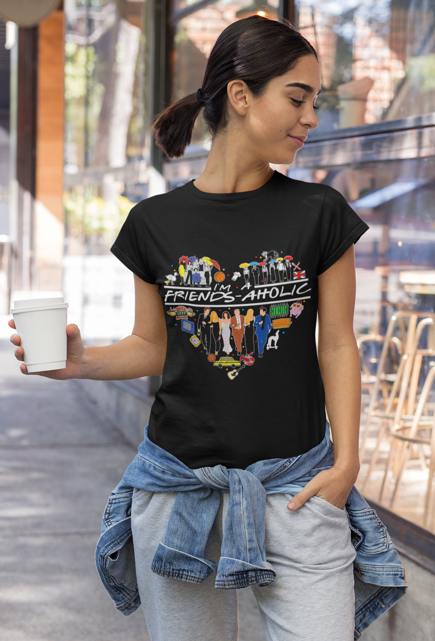 Friends TV Show T Shirt, Friends Shirt, Friends Characters T Shirt, Im A Friend Aholic Tshirt