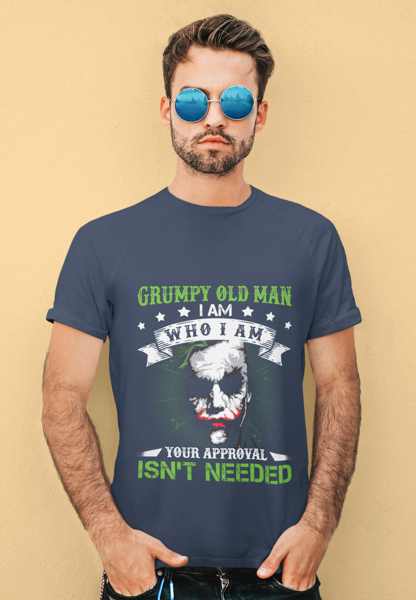 Joker T Shirt, Joker The Anarchist T Shirt, Grumpy Old Man I Am Who I Am Your Approval Isnt Needed Tshirt, Halloween Gifts