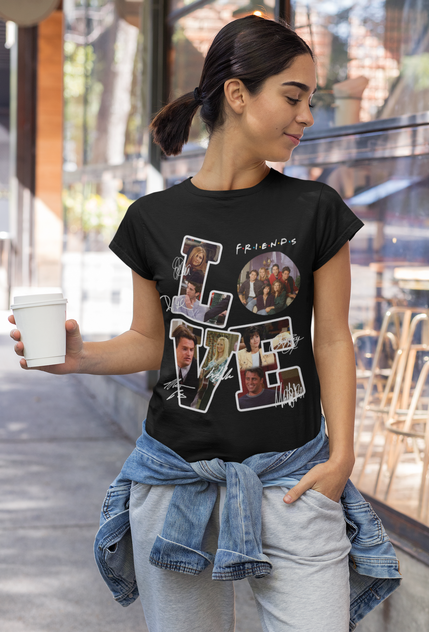 Friends TV Show T Shirt, Friends Characters Signature T Shirt, Love Tshirt