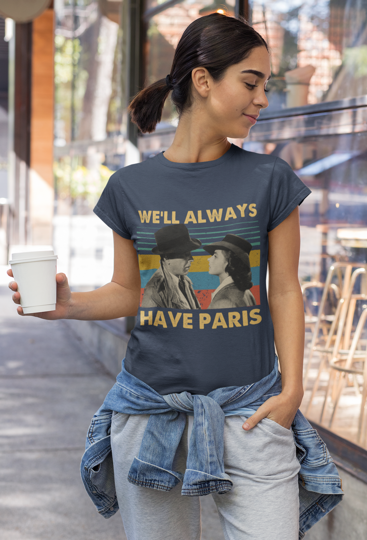Casablanca Vintage T Shirt, Rick Blaine Ilsa Lund T Shirt, Well Always Have Paris Tshirt