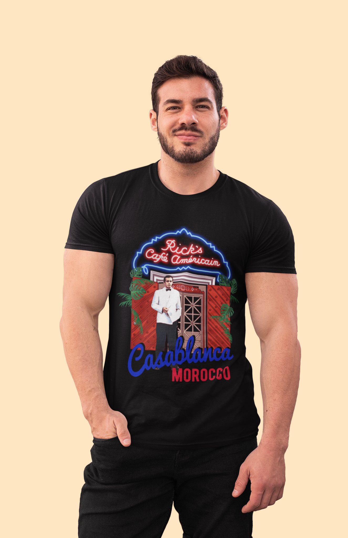 Casablanca T Shirt, Ricks Cafe Americain Shirt, Rick Blaine T Shirt, Casablanca Morocco Tshirt