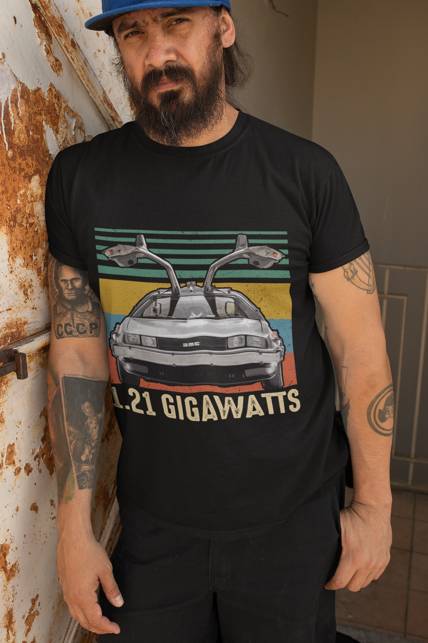 Back To The Future Movie T Shirt, Delorean Time Machine T Shirt, 1.21 Gigawatts Tshirt