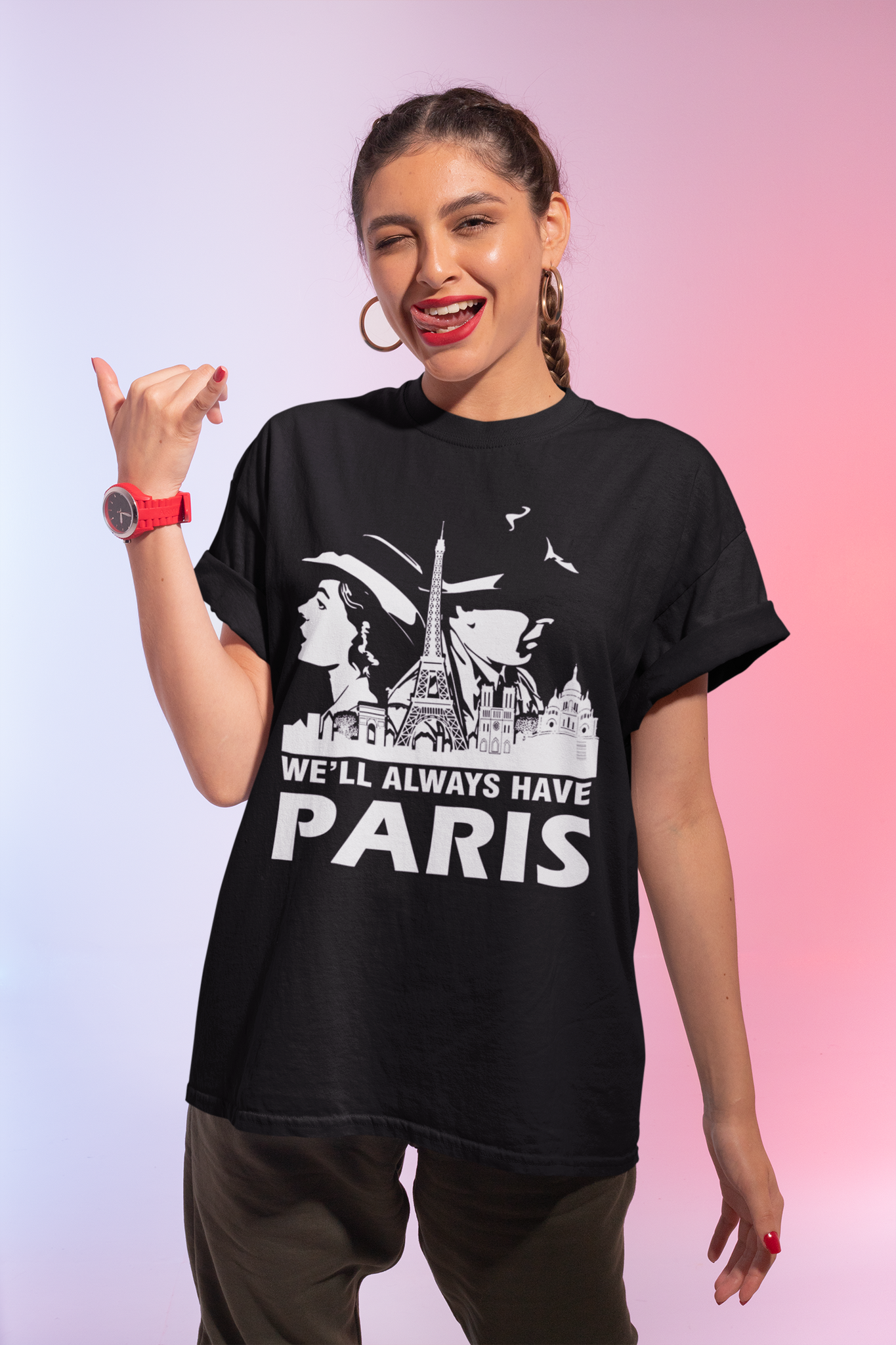 Casablanca T Shirt, Rick Blaine Ilsa Lund T Shirt, Well Always Have Paris Tshirt