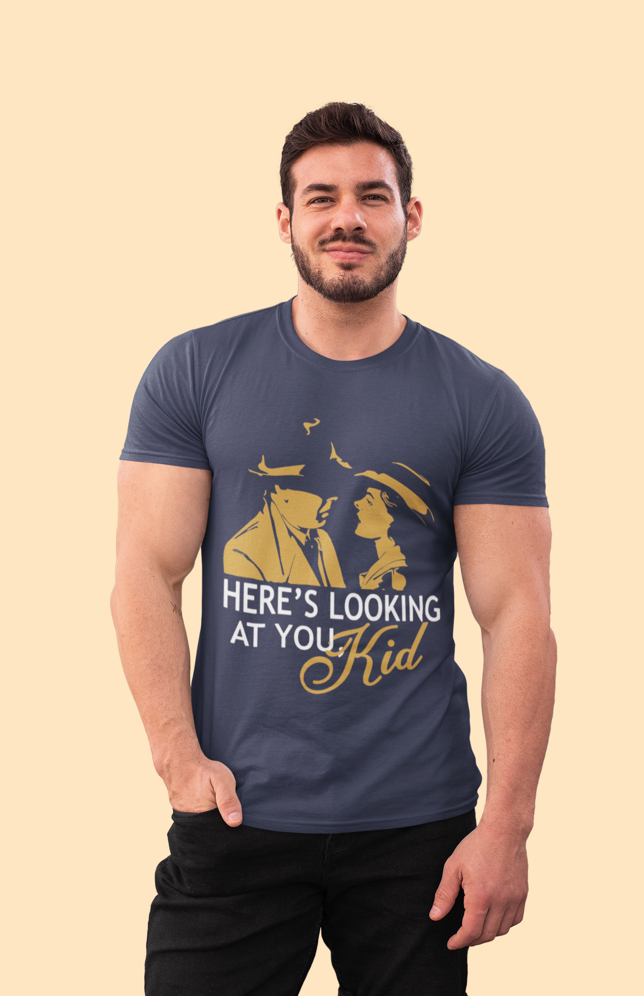 Casablanca T Shirt, Rick Blaine Ilsa Lund T Shirt, Heres Looking At You Kid Tshirt