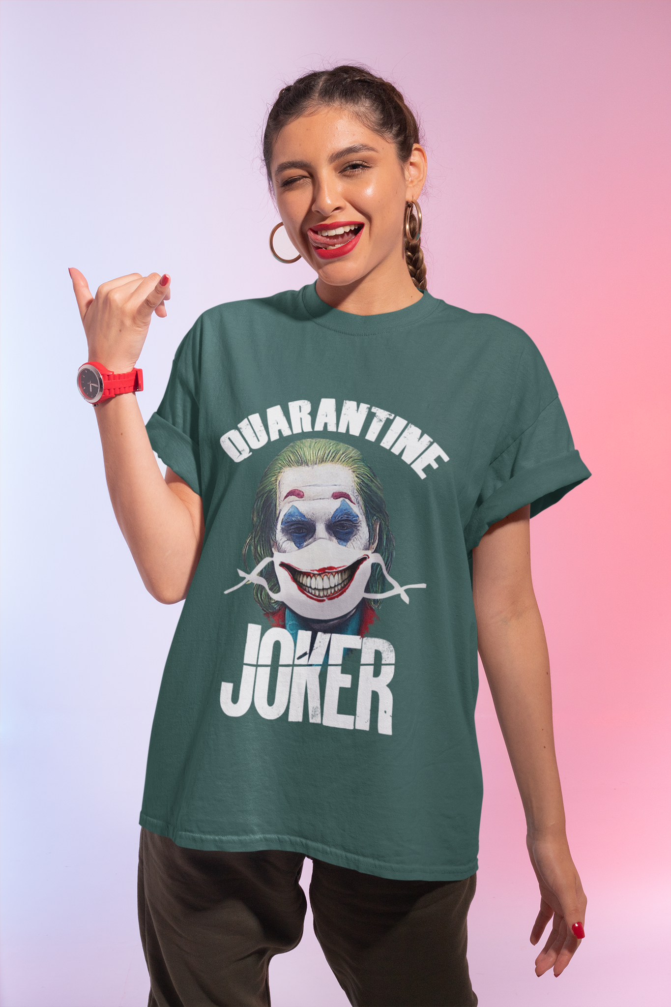 Joker T Shirt, Joker The Comedian T Shirt, Quarantine Joker Tshirt, Halloween Gifts