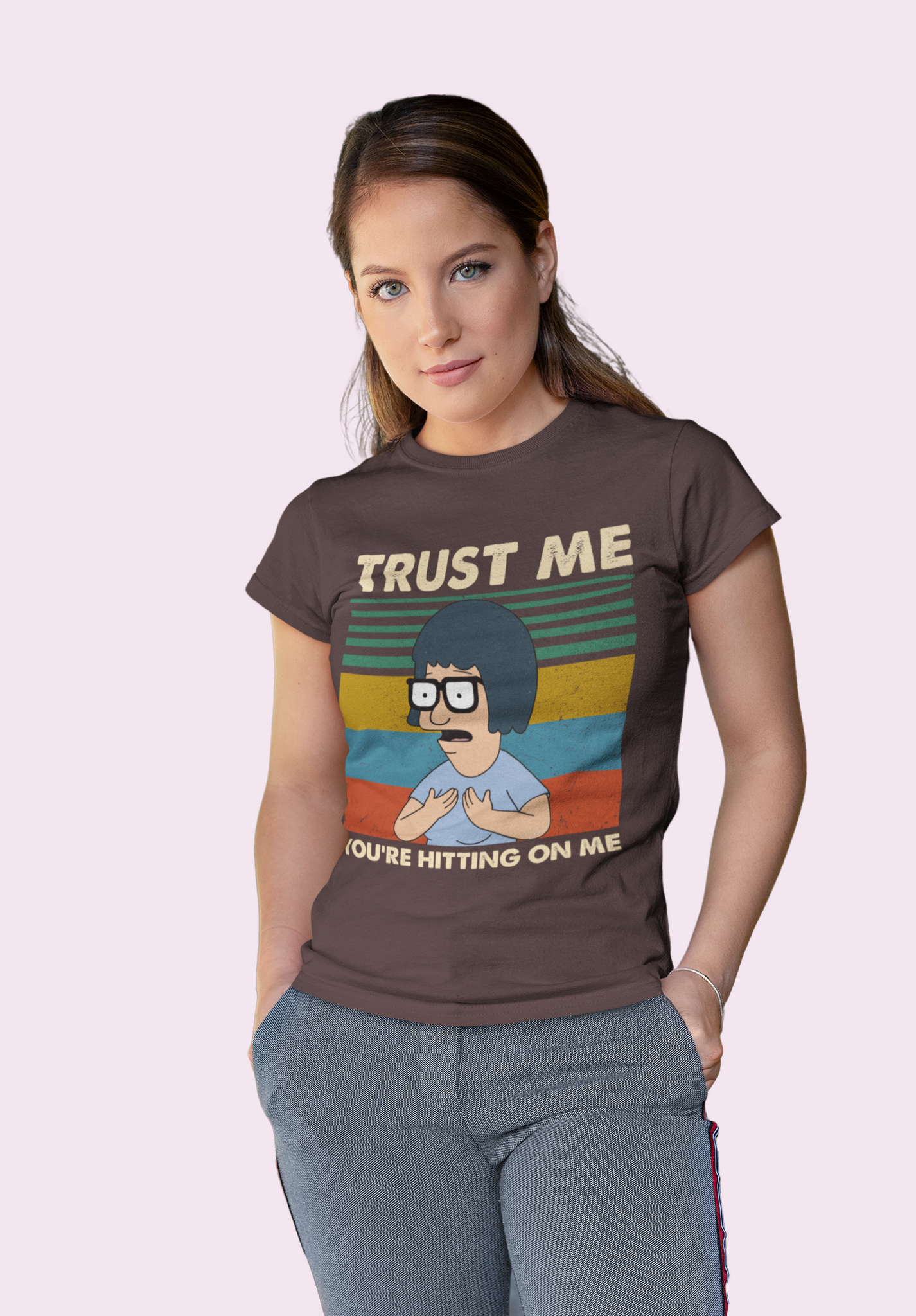 Bobs Burgers Vintage T Shirt, Tina Belcher T Shirt, Trust Me Youre Hitting On Me Tshirt