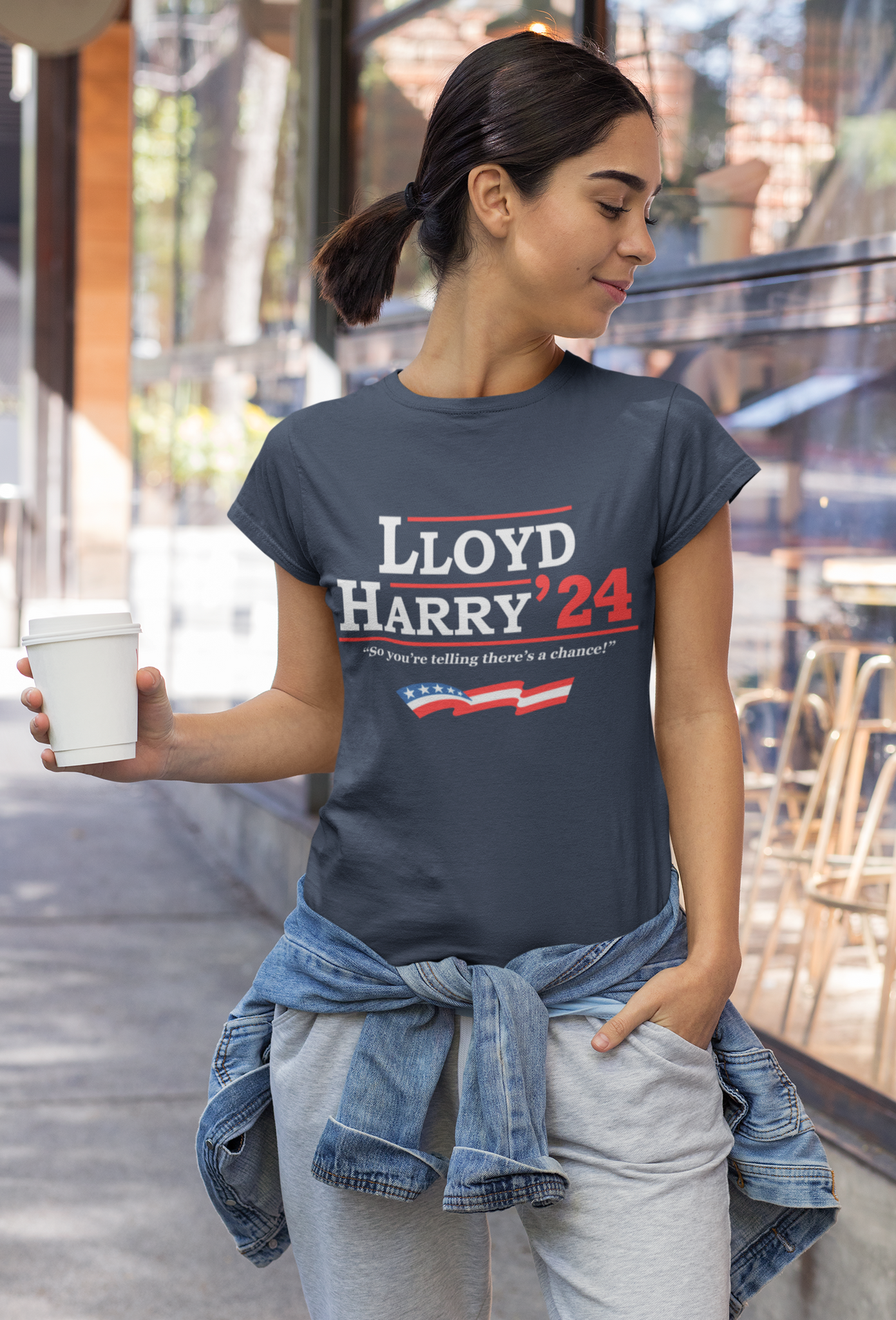 Dumb And Dumber T Shirt, Lloyd Harry For 2024 President T Shirt, So Youre Telling Theres A Chance Tshirt