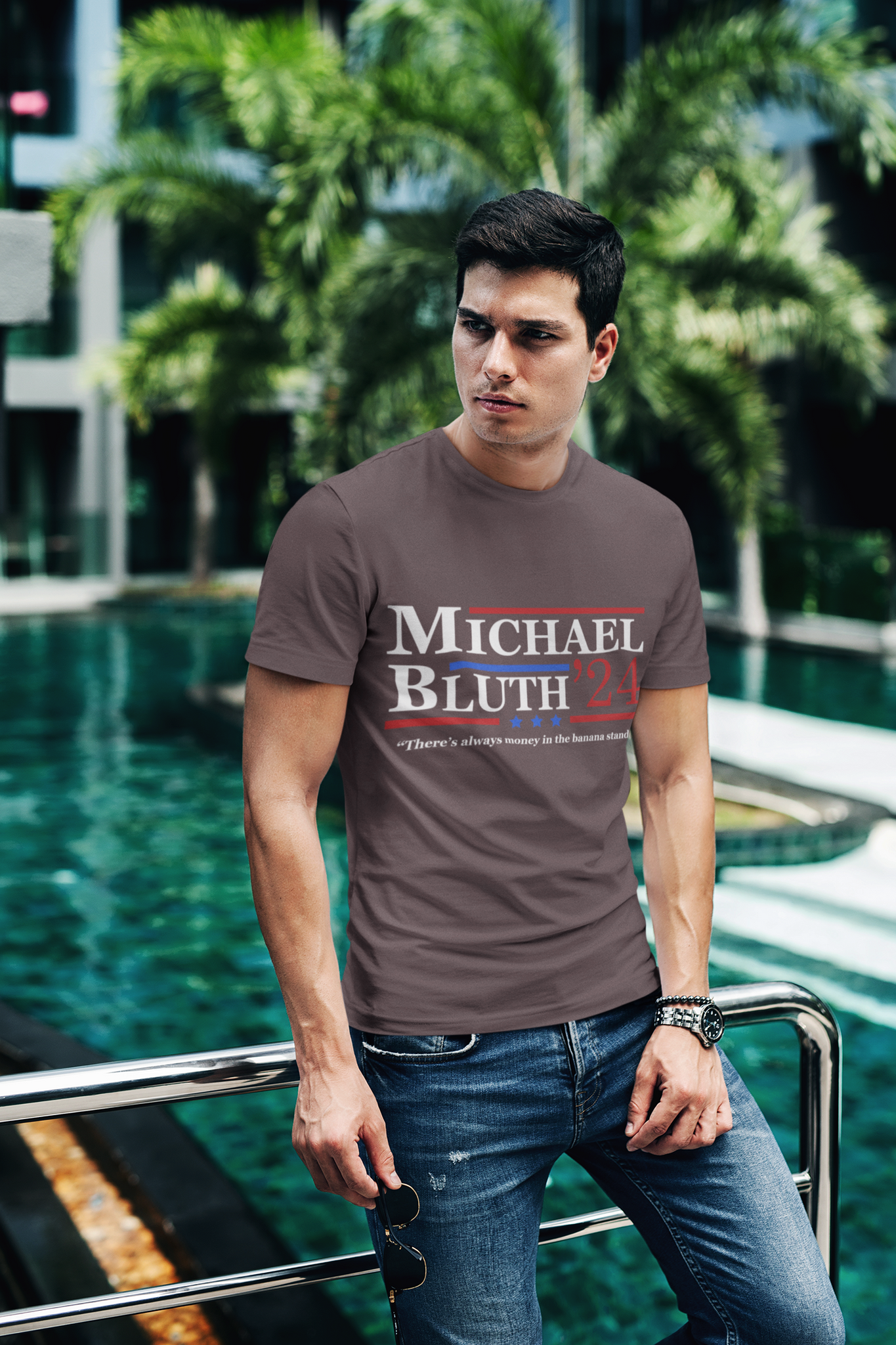 Arrested Development T Shirt, Michael Bluth 24 For President T Shirt, Theres Always Money In The Banana Stand Shirt