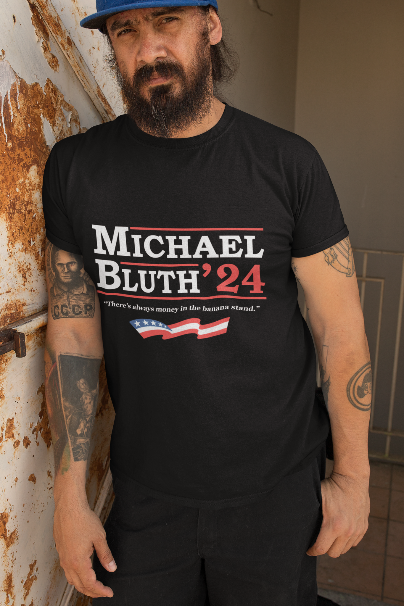 Arrested Development T Shirt, Michael Bluth 24 For President Tshirt, Theres Always Money In The Banana Stand Shirt
