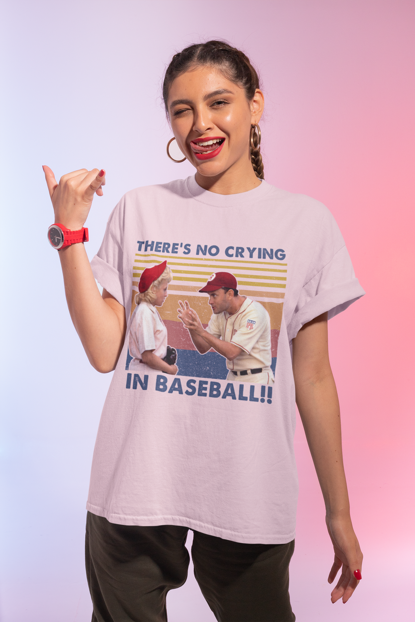 A League Of Their Own Vintage T Shirt, Jimmy Dugan Evelyn Gardner T Shirt, Theres No Crying In Baseball Tshirt