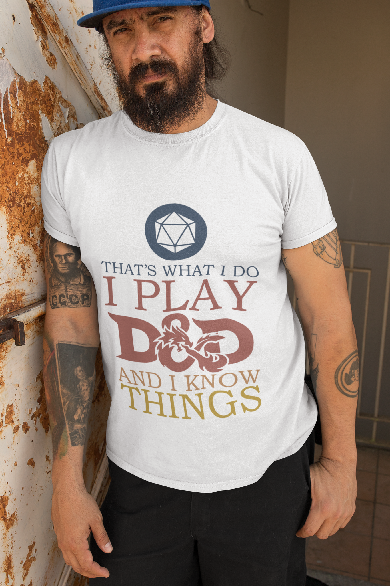 Dungeon And Dragon T Shirt, Thats What I Do I Play DND And I Know Things T Shirt, RPG Dice Games Tshirt
