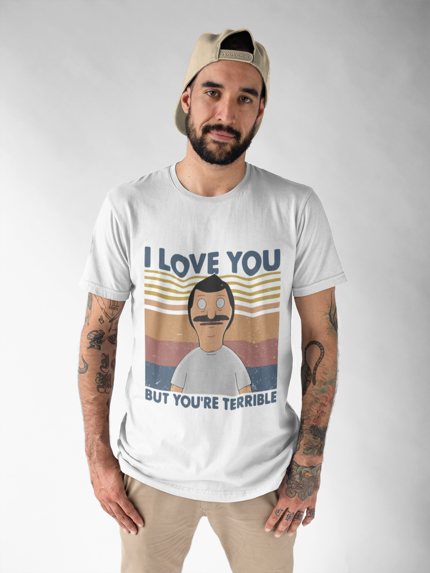 Bobs Burgers Cartoon Tshirt, Bob Belcher T Shirt, I Love You But Youre Terrible T Shirt