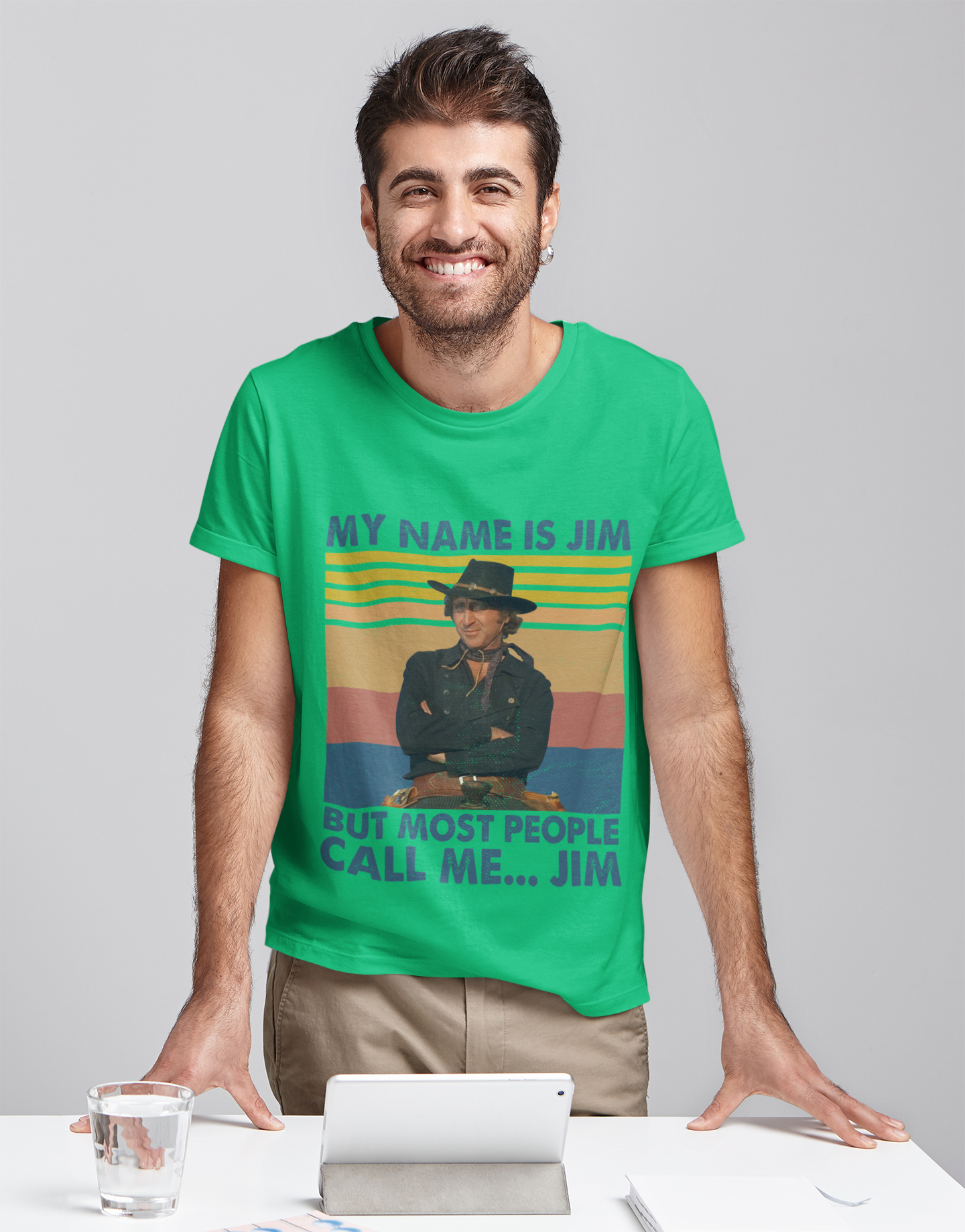 Blazing Saddles Movie T Shirt, My Name Is Jim But Most People Call Me Jim Tshirt, Jim T Shirt