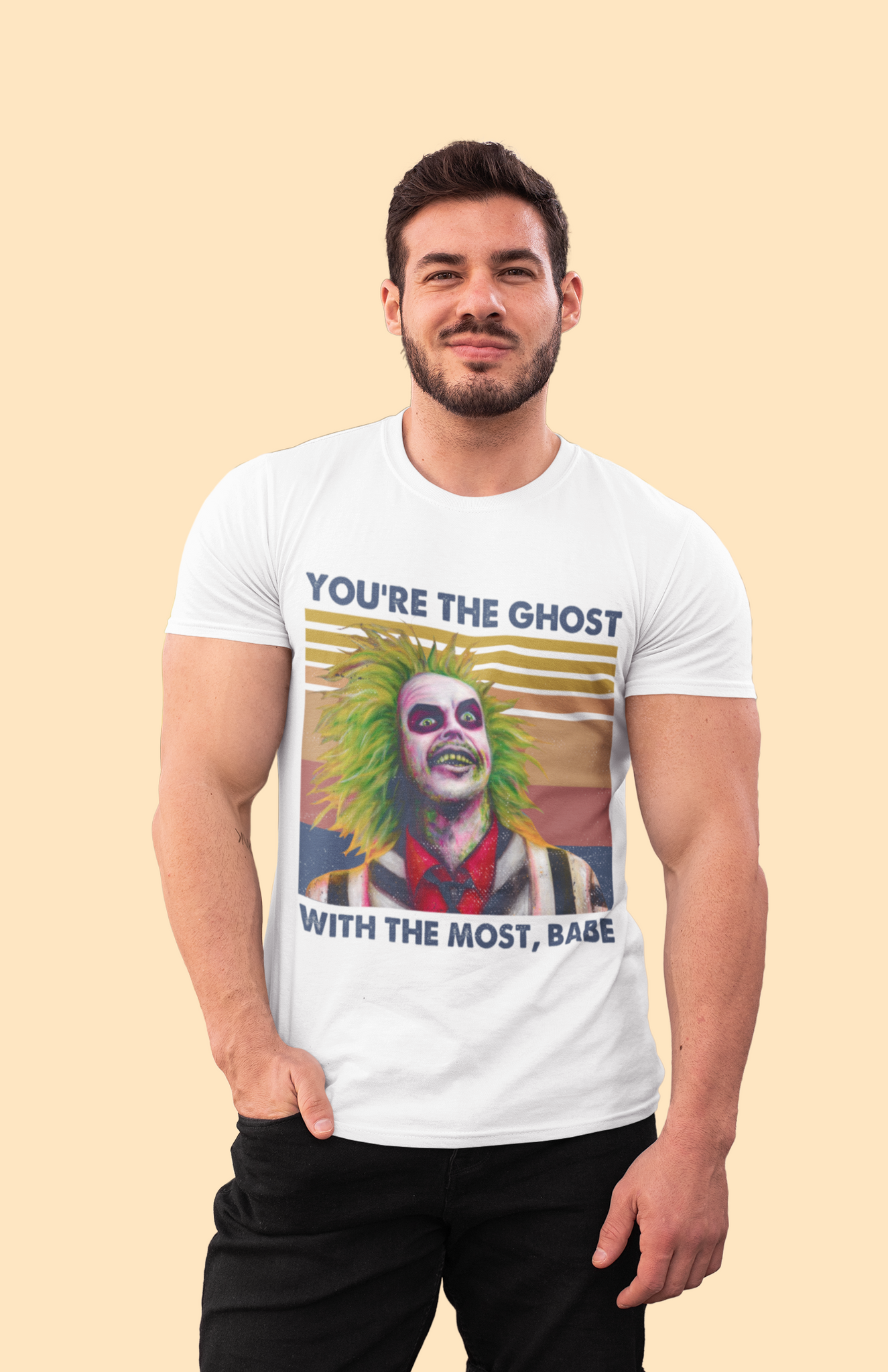 Beetlejuice Vintage Tshirt, Youre The Ghost With The Most Babe Shirt, Halloween Gifts