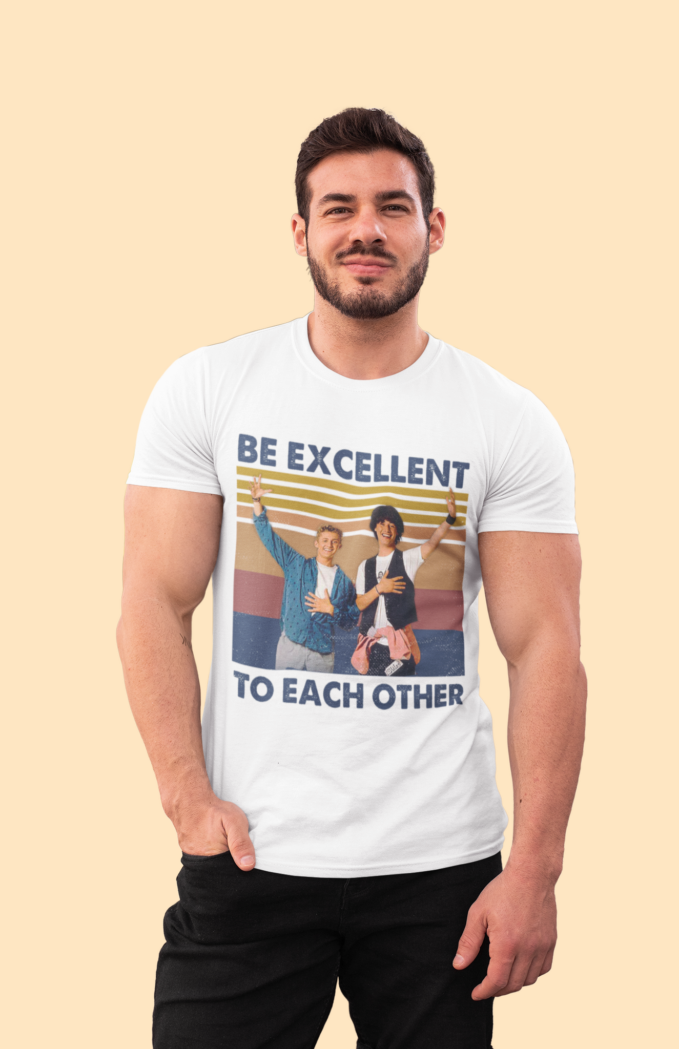 Bill And Teds Excellent Adventure Vintage Tshirt, Ted Bill T Shirt, Be Excellent To Each Other Shirt