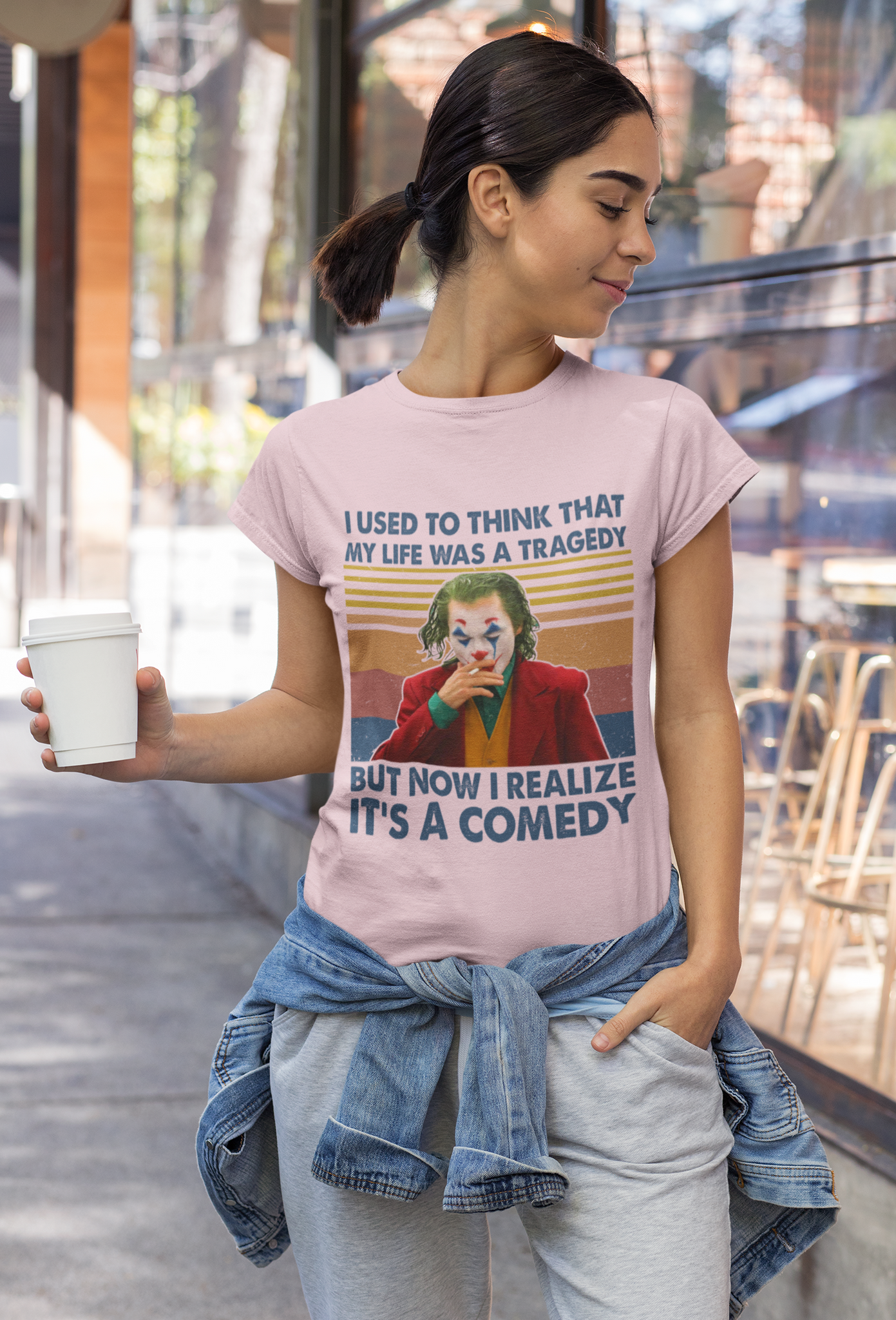 Joker Vintage T Shirt, Joker The Comedian Tshirt, Now I Realize Its A Comedy Shirt, Halloween Gifts