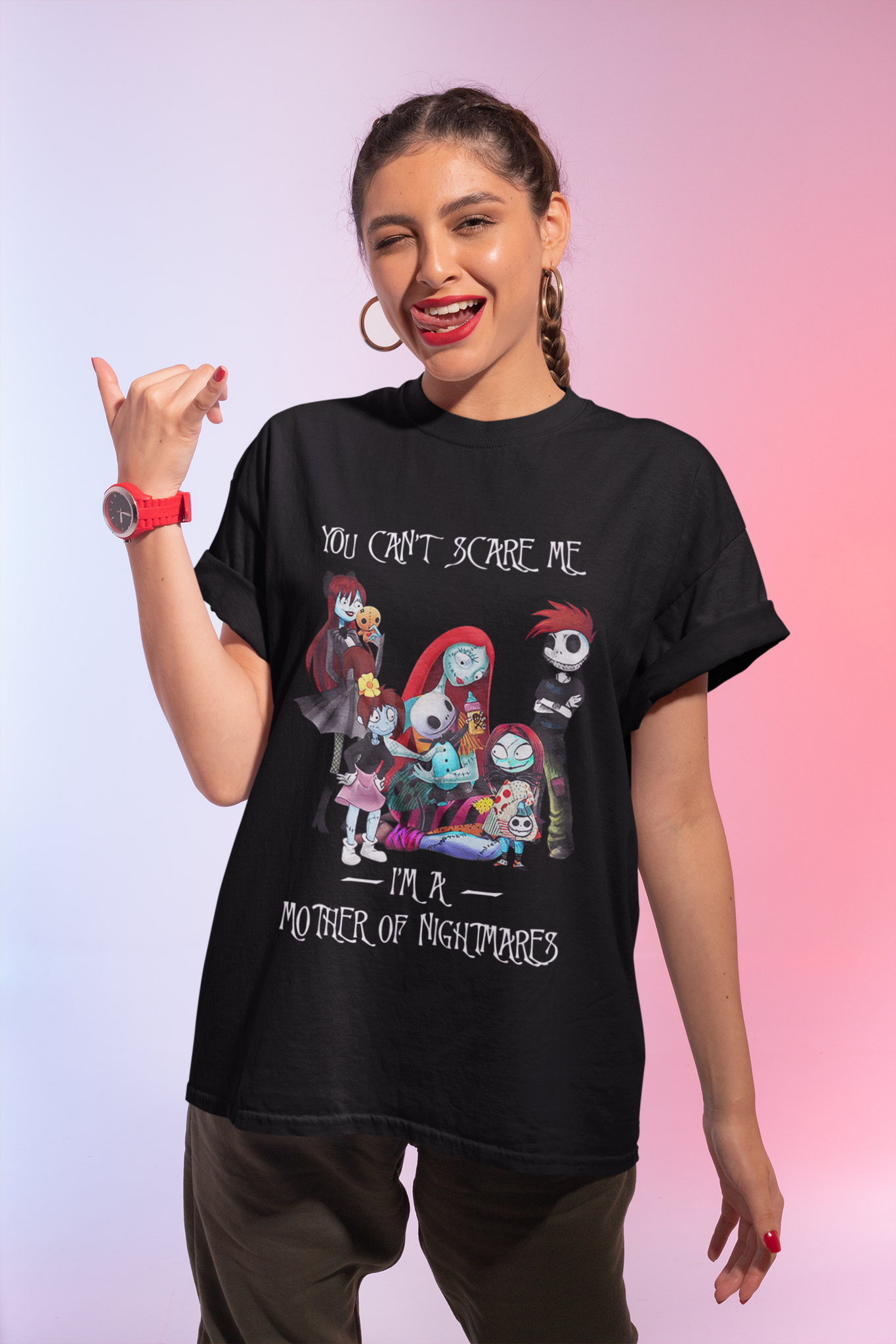 Nightmare Before Christmas T Shirt, Sally And Children T Shirt, Im A Mother Of Nightmares Tshirt, Mothers Day Gifts