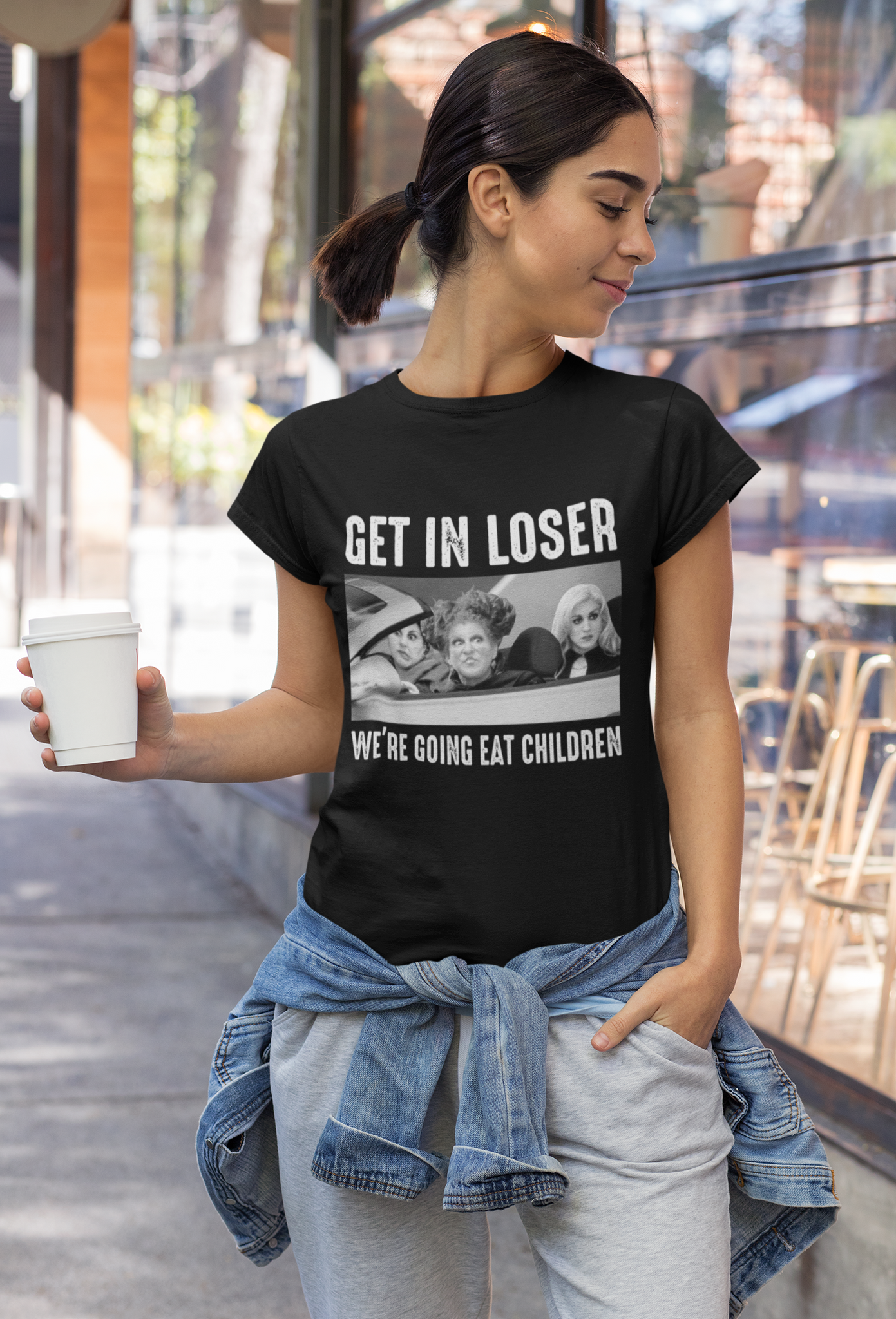 Hocus Pocus T Shirt, Winifred Sarah Mary Tshirt,Get In Loser Were Going Eat Children Shirt, Halloween Gifts
