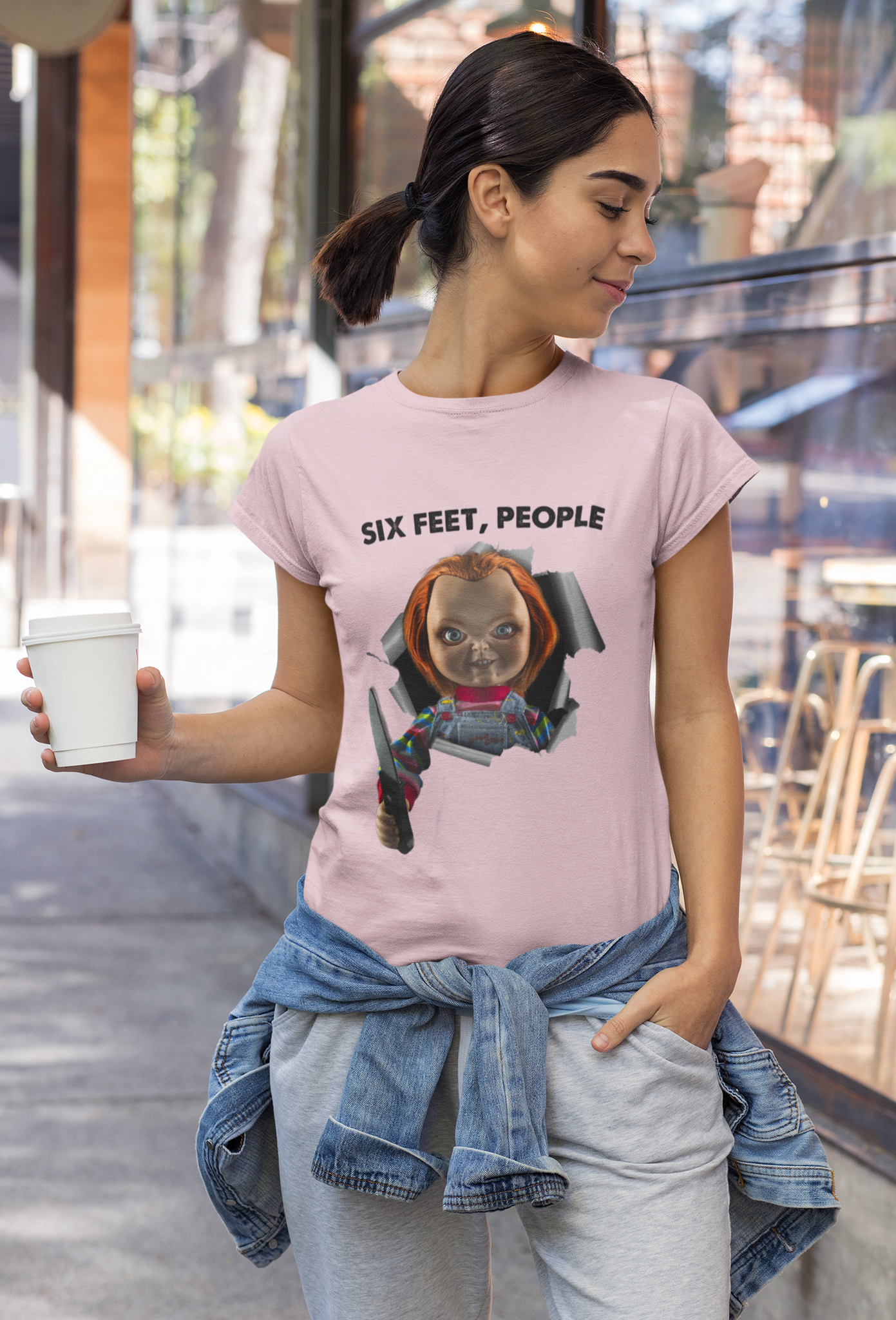 Chucky T Shirt, Horror Character Shirt, Six Feet People T Shirt, Halloween Gifts