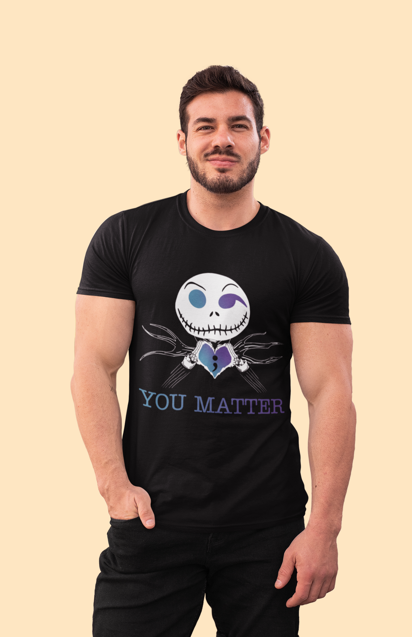 Nightmare Before Christmas T Shirt, You Matter Shirt, Jack Skellington T Shirt, Suicide Prevention Awareness Tshirt