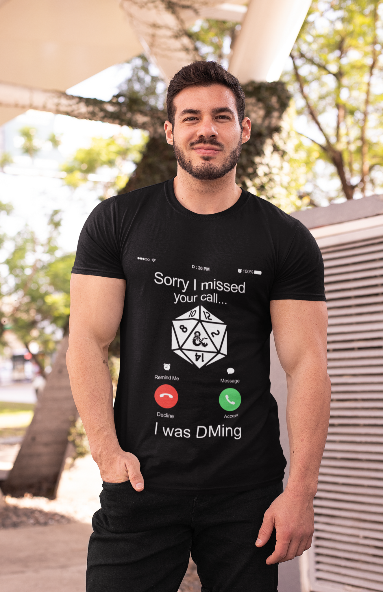 Dungeon And Dragon T Shirt, Sorry I Missed Your Call I Was Dming DND T Shirt, RPG Dice Games Tshirt