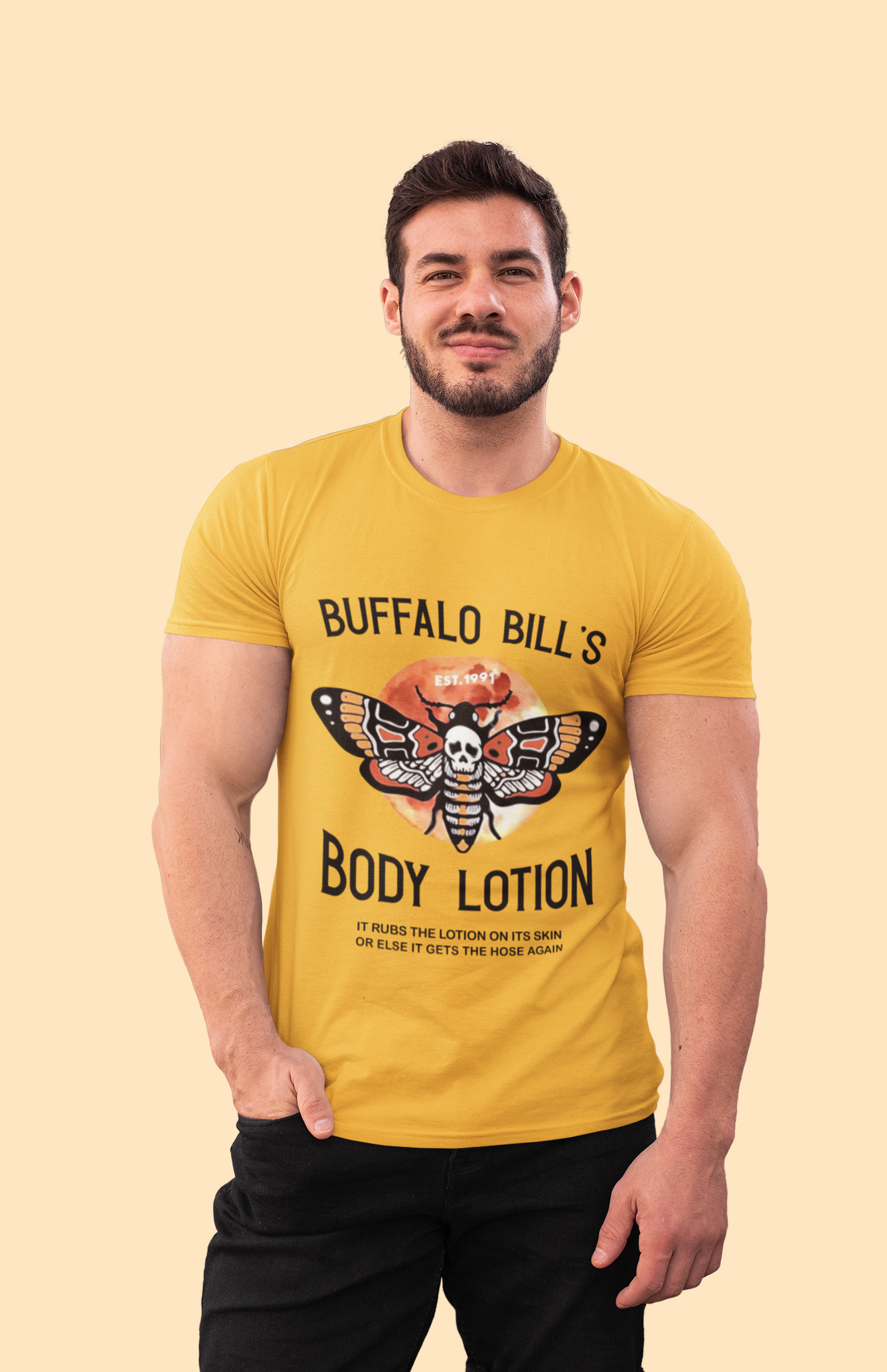 Silence Of The Lamb T Shirt, It Rubs The Lotion On Its Skin Tshirt, Buffalo Bills Body Lotion T Shirt, Halloween Gifts