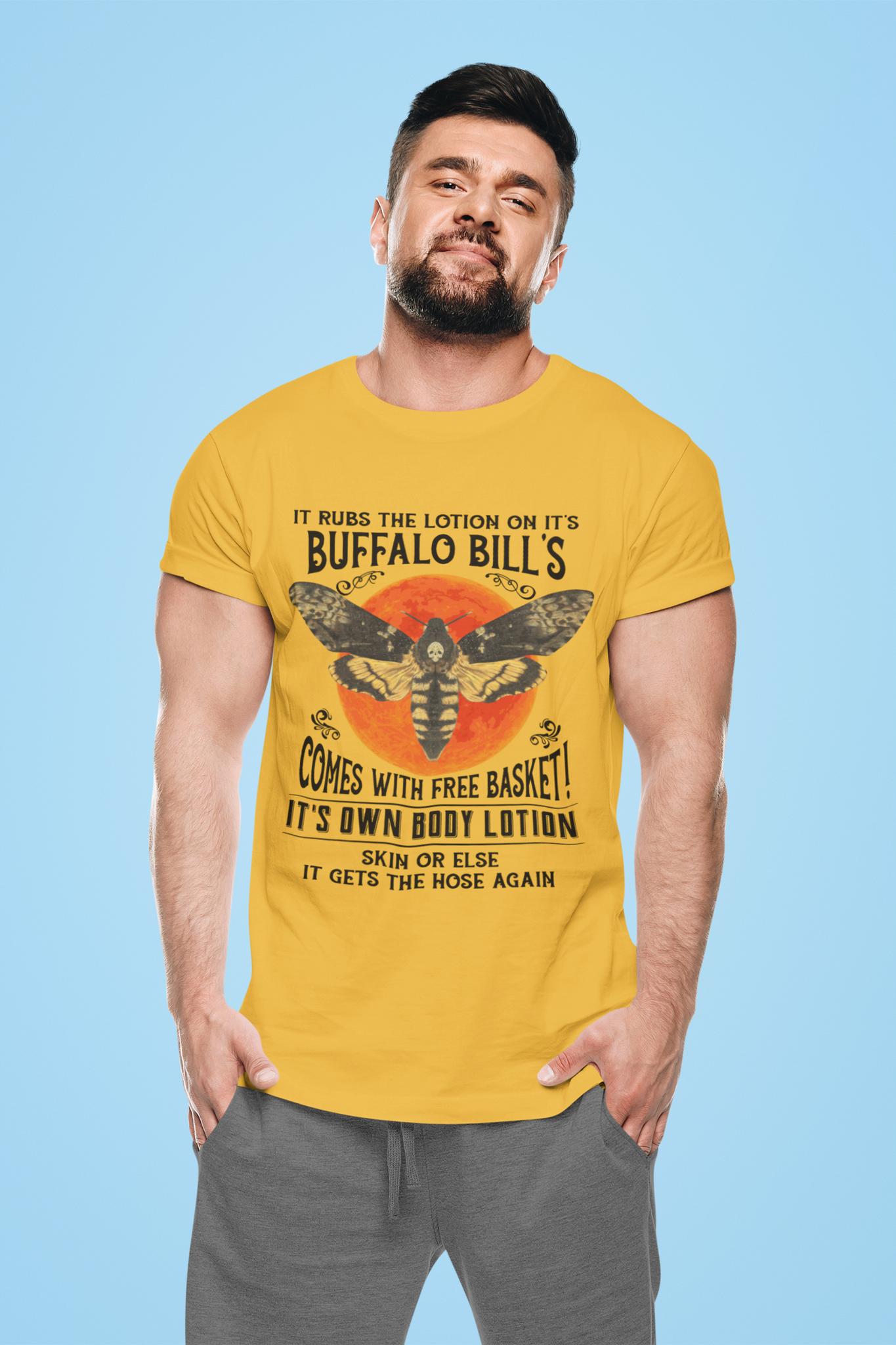 Silence Of The Lamb T Shirt, It Rubs The Lotion On Its Skin Shirt, Buffalo Bills Body Lotion Tshirt, Halloween Gifts